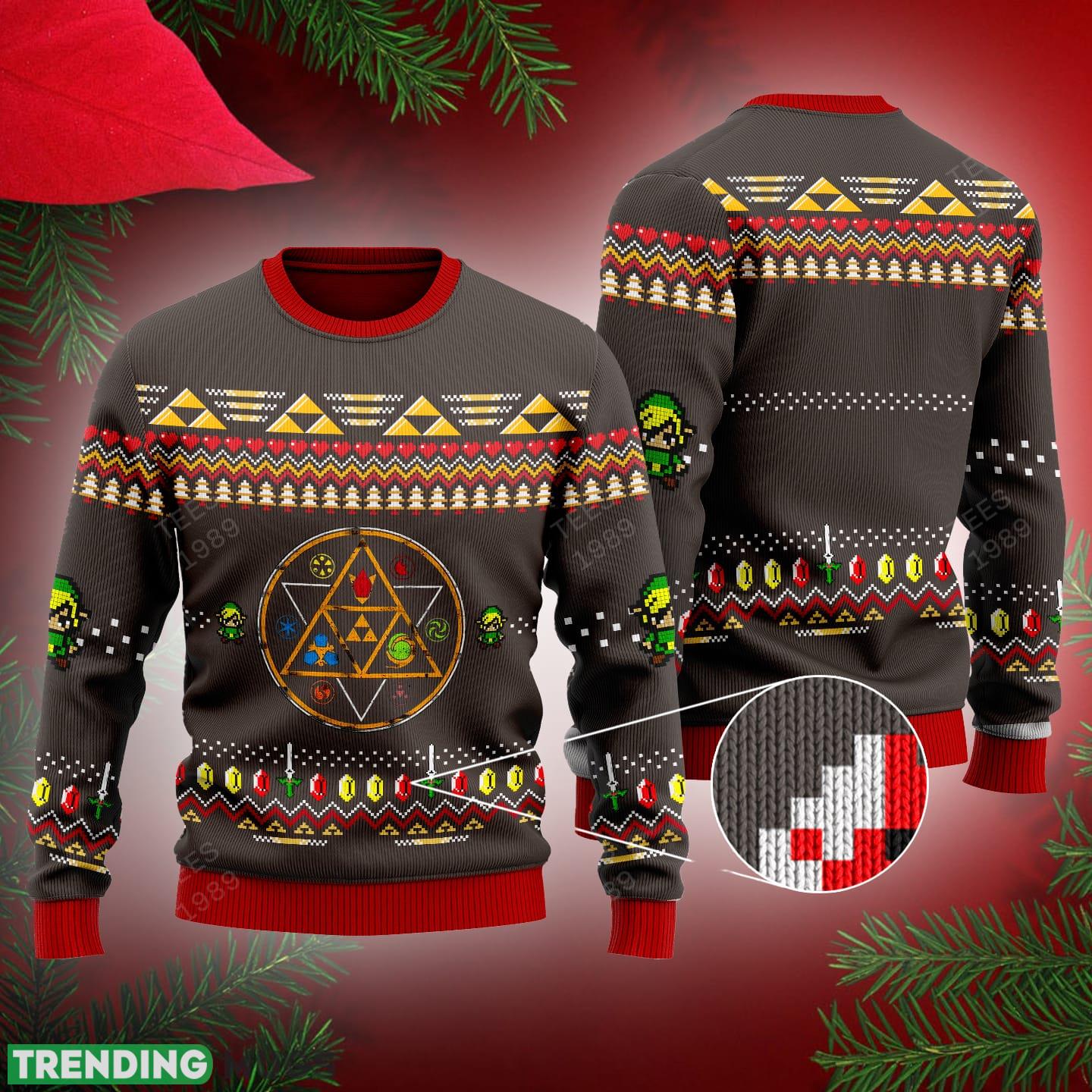 Zelda Rubies Premium Ugly Christmas Sweater For Men And Women - Zelda Rubies Premium Ugly Christmas Sweater For Men And Women Zelda Rubies Premium Ugly Christmas Sweater For Men And Women - Zelda Rubies Premium Ugly Christmas Sweater For Men And Women