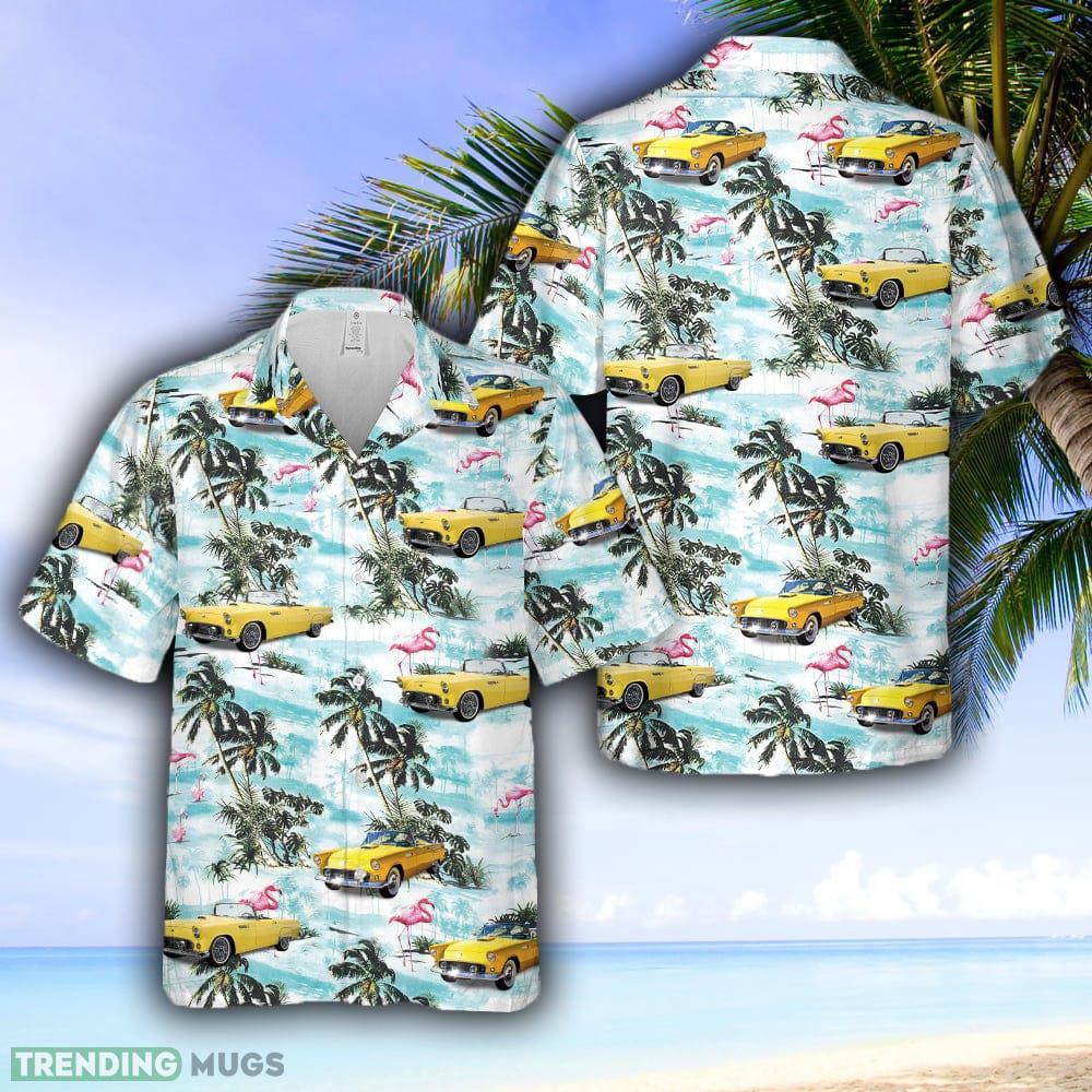 1955 Yellow Ford Thunderbird Hawaiian Shirt - 1955 Yellow Ford Thunderbird Hawaiian Shirt 1955 Yellow Ford Thunderbird Hawaiian Shirt - 1955 Yellow Ford Thunderbird Hawaiian Shirt