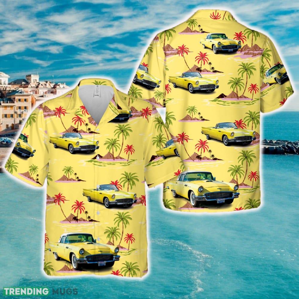 1957 Yellow Ford Thunderbird Hawaiian Shirt - 1957 Yellow Ford Thunderbird Hawaiian Shirt 1957 Yellow Ford Thunderbird Hawaiian Shirt - 1957 Yellow Ford Thunderbird Hawaiian Shirt
