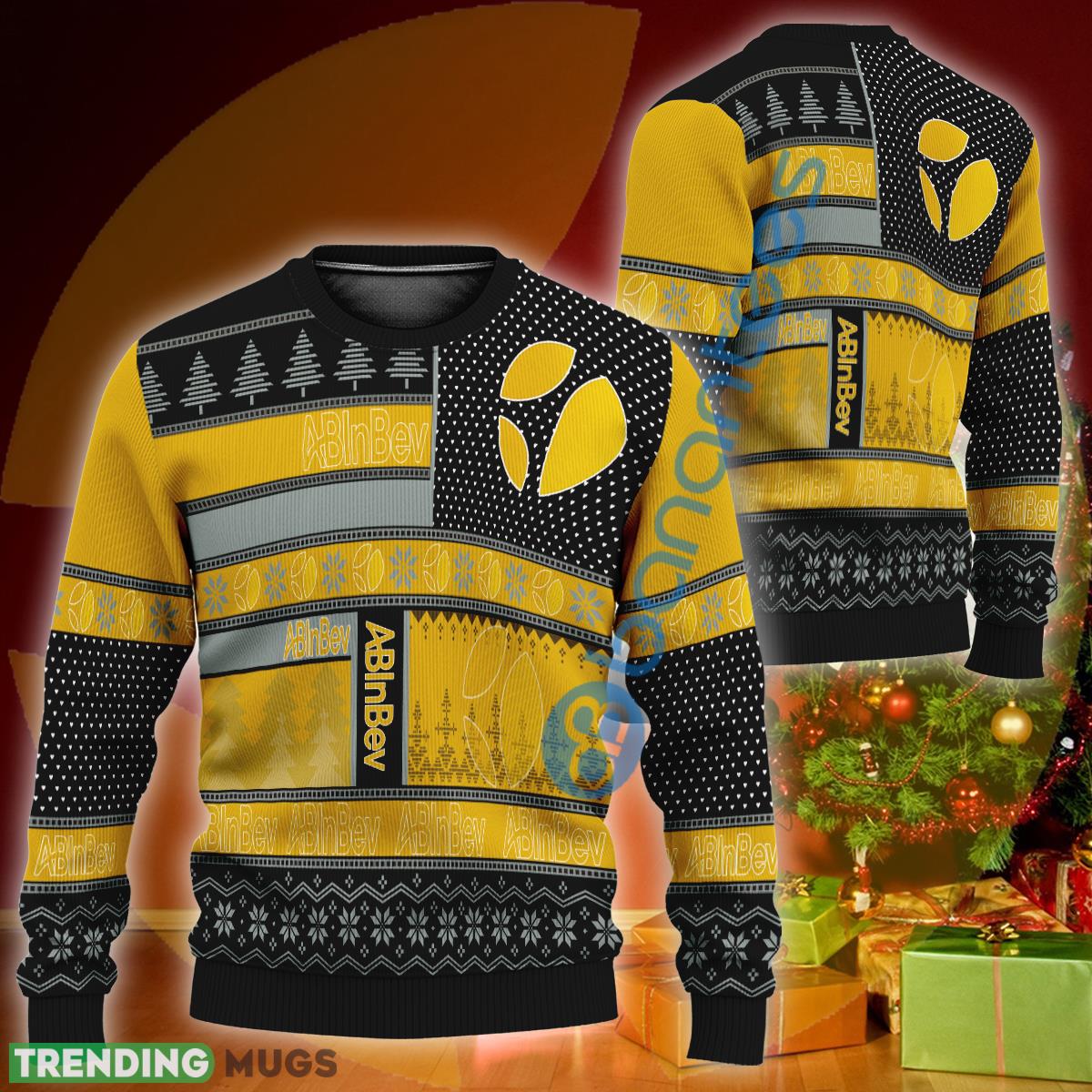 Abinbev Logo Style Knitted Christmas 3D Sweater Gift For Men Women - Abinbev Logo Style Knitted Christmas 3D Sweater Gift For Men Women Abinbev Logo Style Knitted Christmas 3D Sweater Gift For Men Women - Abinbev Logo Style Knitted Christmas 3D Sweater Gift For Men Women