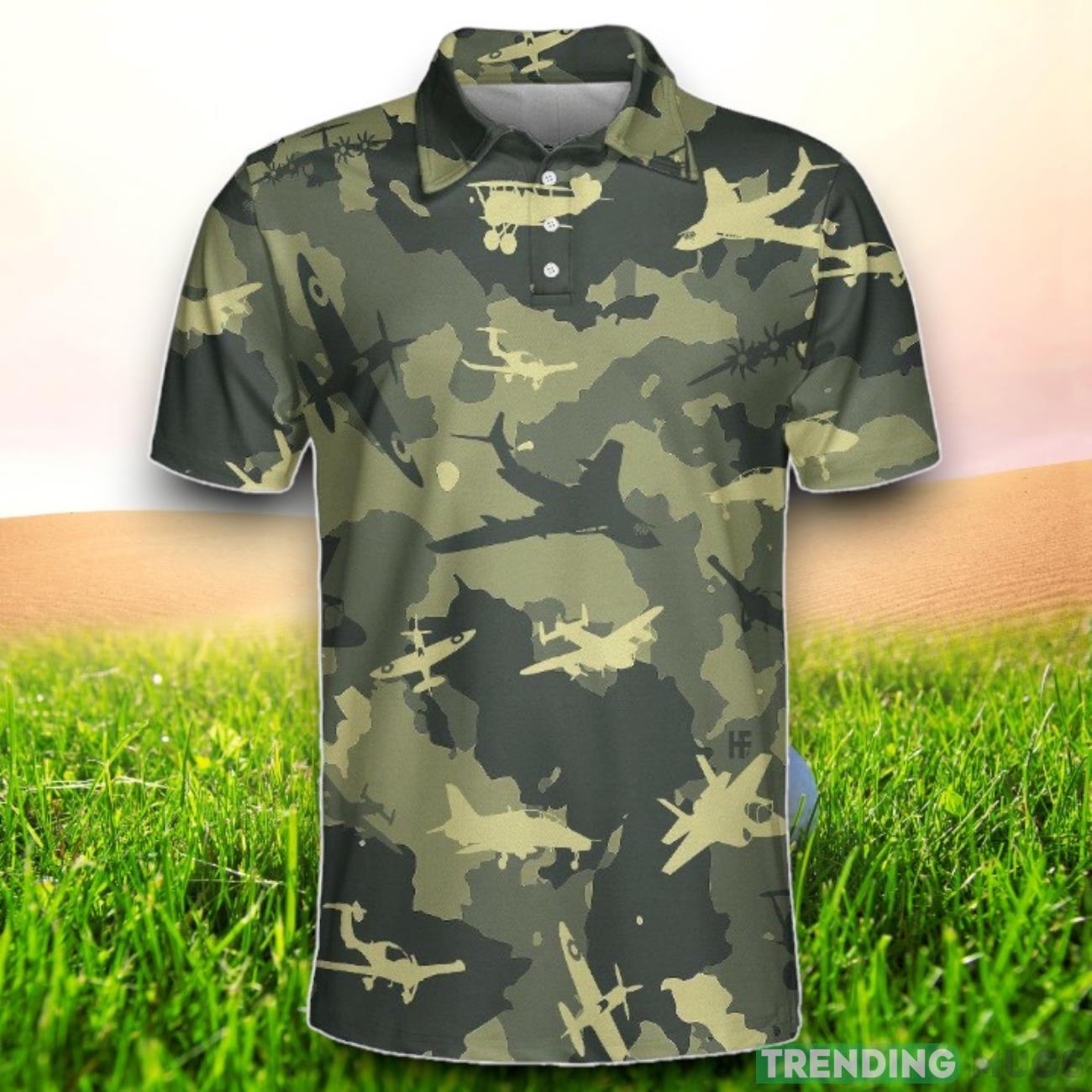 Aircraft Camouflage Short Sleeve Polo Shirt For Golf Polo Shirts For Men And Women Airplane Polo Shirt Product Photo 1 Aircraft Camouflage Short Sleeve Polo Shirt For Golf Polo Shirts For Men And Women Airplane Polo Shirt Product Photo 1