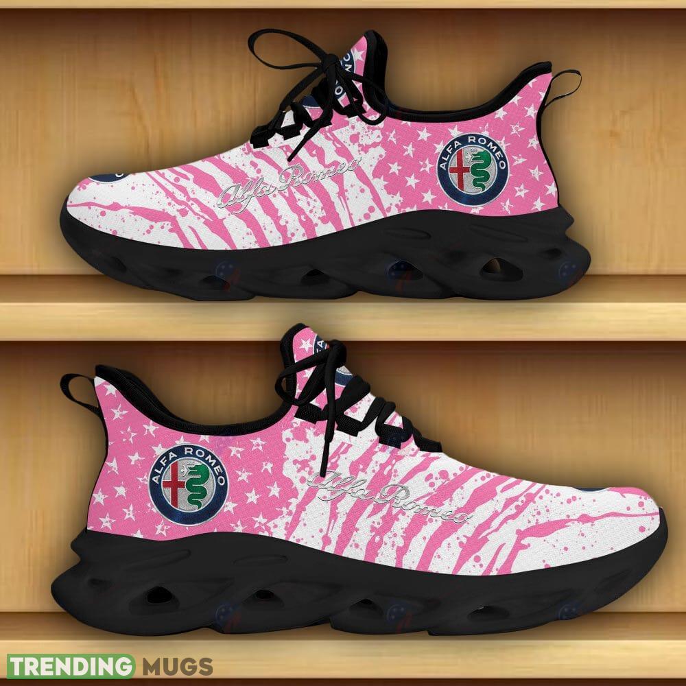 Alfa Romeo Car And Motorcycle Racing Chunky Sneaker Pink Max Soul Shoes Gift For Fans Max Soul Alfa Romeo Car And Motorcycle Racing Chunky Sneaker Pink Max Soul Shoes Gift For Fans Max Soul