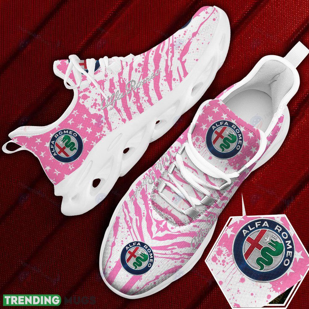 Alfa Romeo Car And Motorcycle Racing Chunky Sneaker Pink Max Soul Shoes Gift For Fans - Alfa Romeo Car And Motorcycle Racing Pink Max Soul Shoes Photo 1 Alfa Romeo Car And Motorcycle Racing Chunky Sneaker Pink Max Soul Shoes Gift For Fans - Alfa Romeo Car And Motorcycle Racing Pink Max Soul Shoes Photo 1