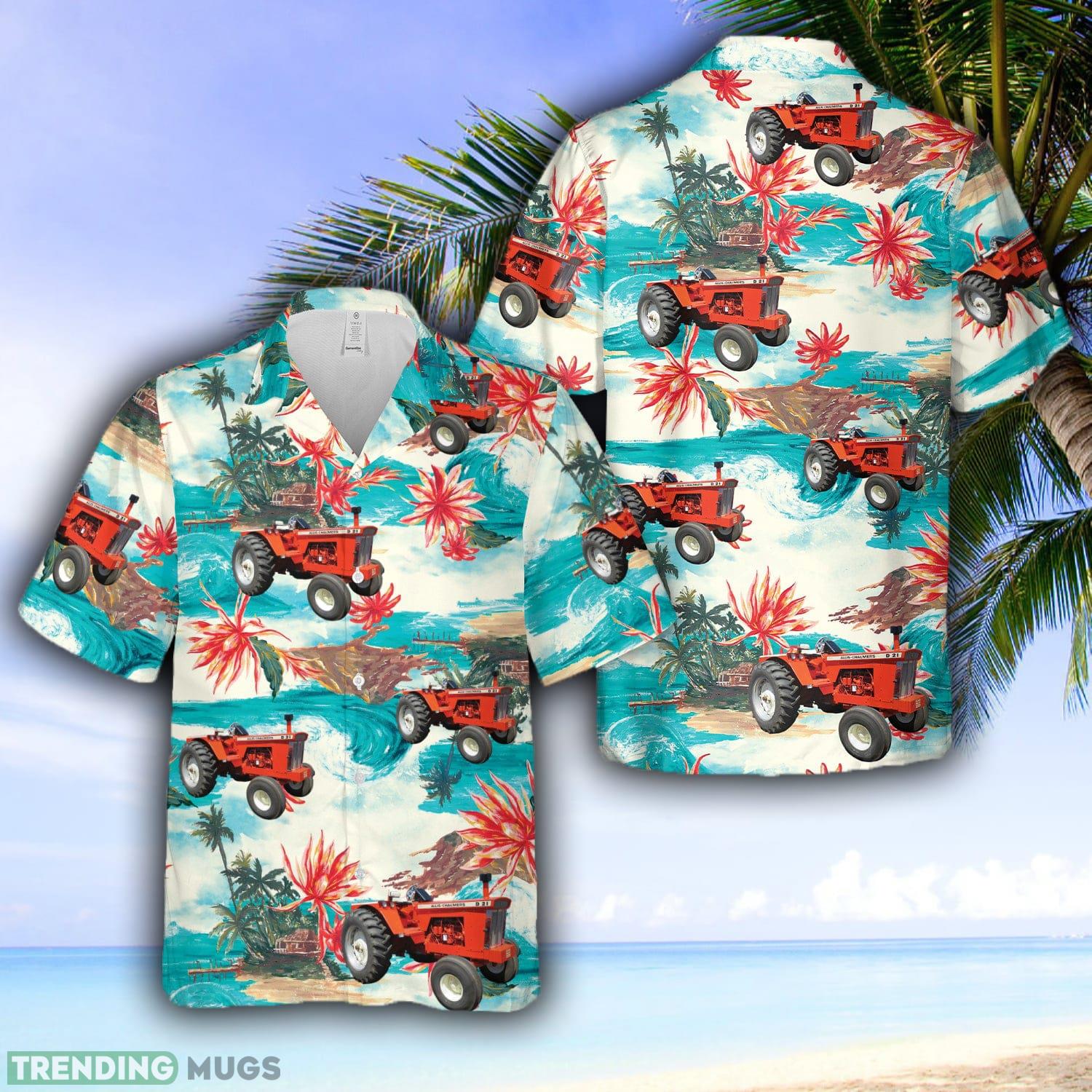 Allis Chalmers D21 Tractor Hawaiian Shirt - Allis Chalmers D21 Tractor Hawaiian Shirt Allis Chalmers D21 Tractor Hawaiian Shirt - Allis Chalmers D21 Tractor Hawaiian Shirt