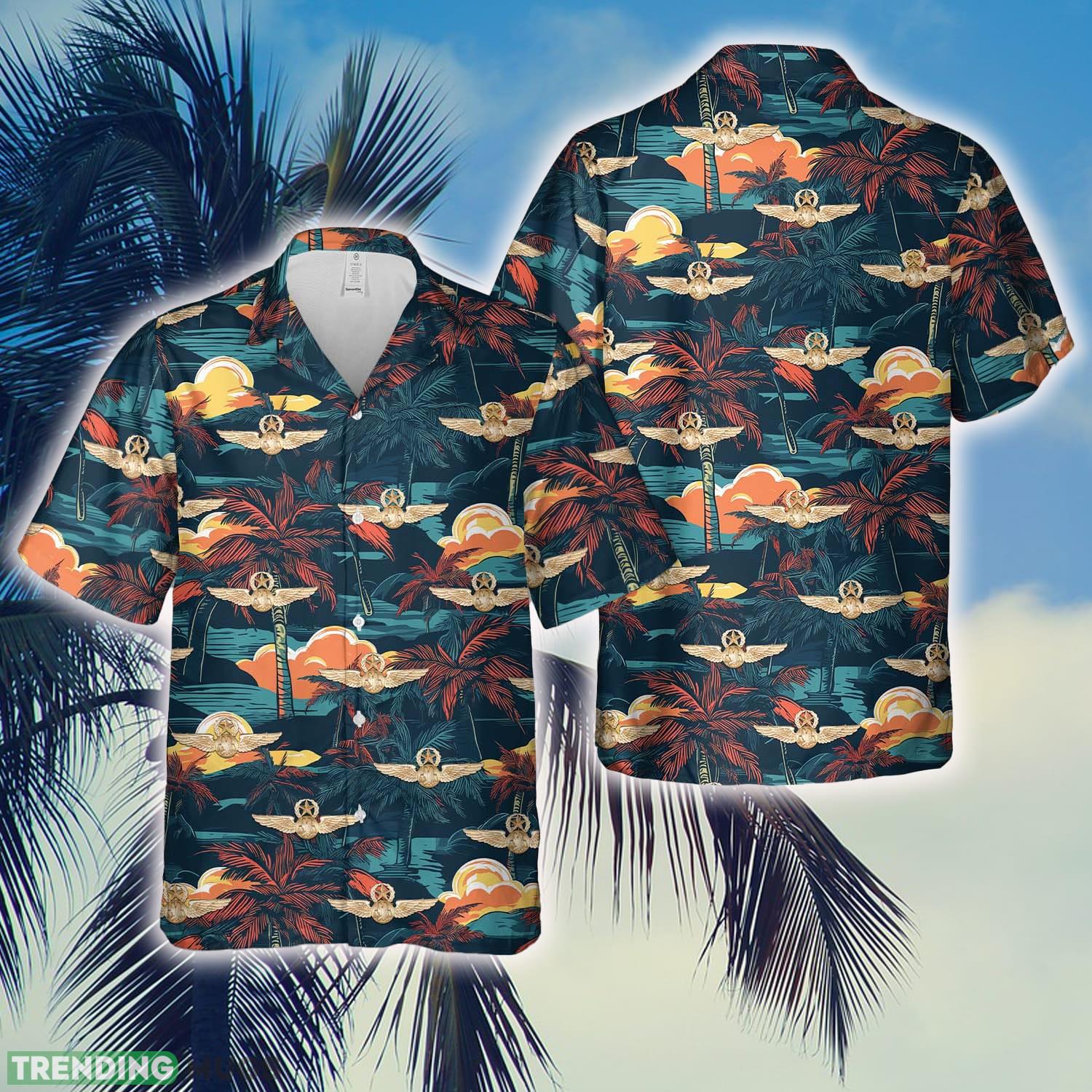 American Airlines Chief Pilot's badge Hawaiian Shirt - American Airlines Chief Pilot's badge Hawaiian Shirt