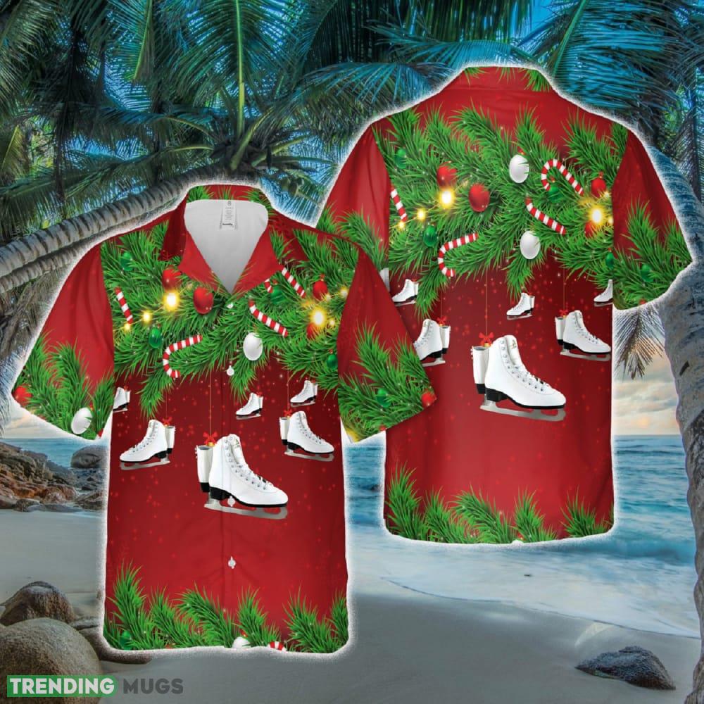 American Athletic Shoe Women's Tricot Lined Ice Skates Christmas Hawaiian Shirt Hawaiian Shirt American Athletic Shoe Women's Tricot Lined Ice Skates Christmas Hawaiian Shirt - American Athletic Shoe Women's Tricot Lined Ice Skates Christmas Hawaiian Shirt