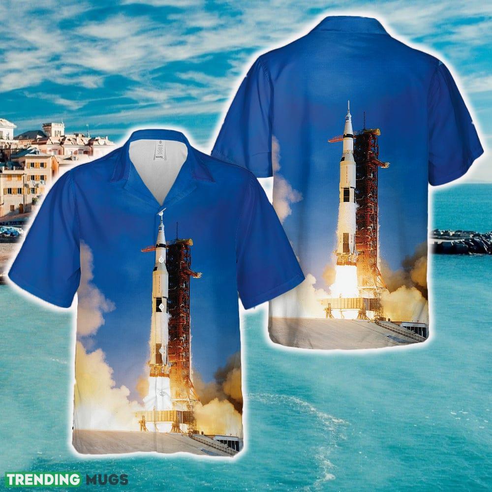 Apollo 11 Saturn V Hawaiian Shirt - Apollo 11 Saturn V Hawaiian Shirt Apollo 11 Saturn V Hawaiian Shirt - Apollo 11 Saturn V Hawaiian Shirt