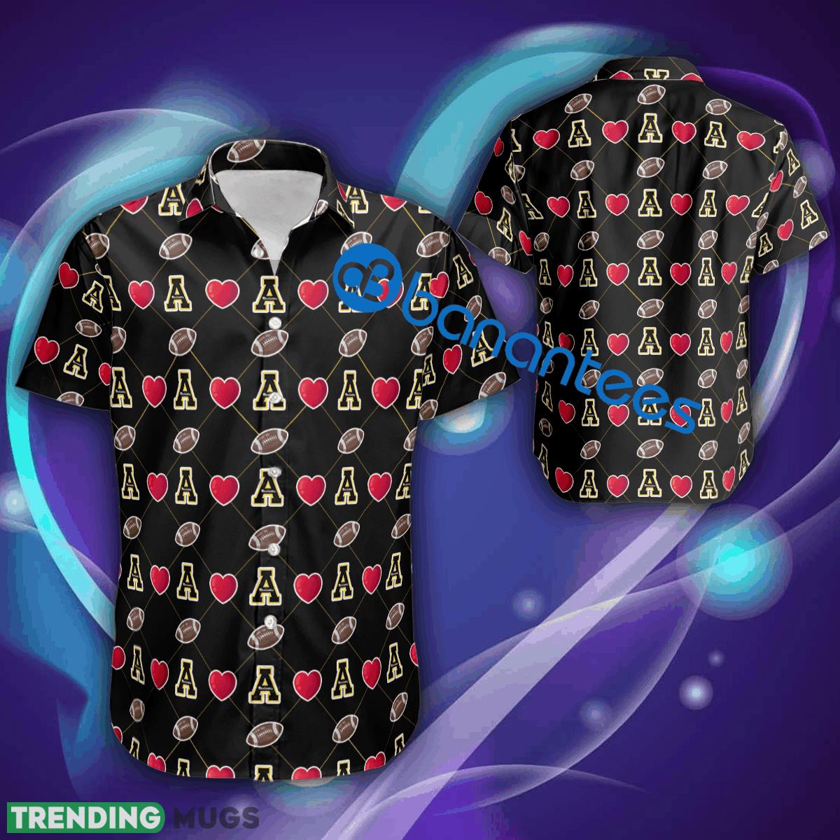 Appalachian State Mountaineers Logo Heart Pattern Valentines Days 3D Hawaiian Shirt Gift For Fans - Appalachian State Mountaineers Logo Heart Pattern Valentines Days 3D Hawaiian Shirt Gift For Fans Appalachian State Mountaineers Logo Heart Pattern Valentines Days 3D Hawaiian Shirt Gift For Fans - Appalachian State Mountaineers Logo Heart Pattern Valentines Days 3D Hawaiian Shirt Gift For Fans