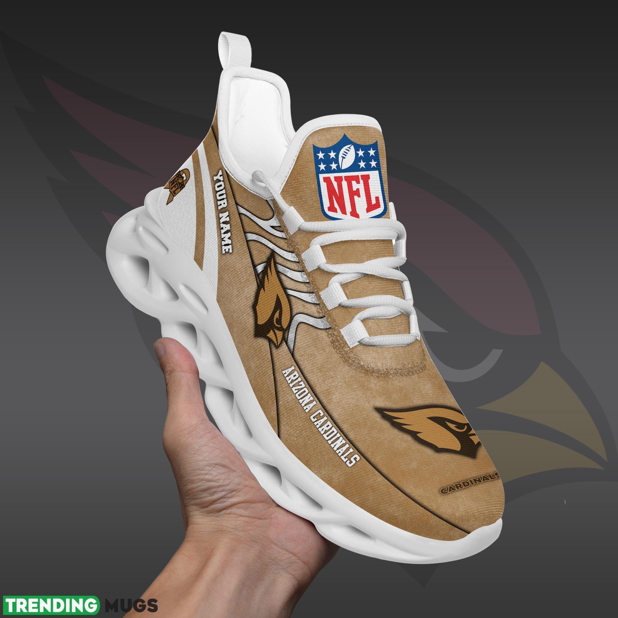 Arizona Cardinals NFL Brown Veterans Max Soul Shoes Custom Number And Name Sneakers Light Shirt Arizona Cardinals NFL Brown Veterans Max Soul Shoes Custom Number And Name Sneakers Light Shirt