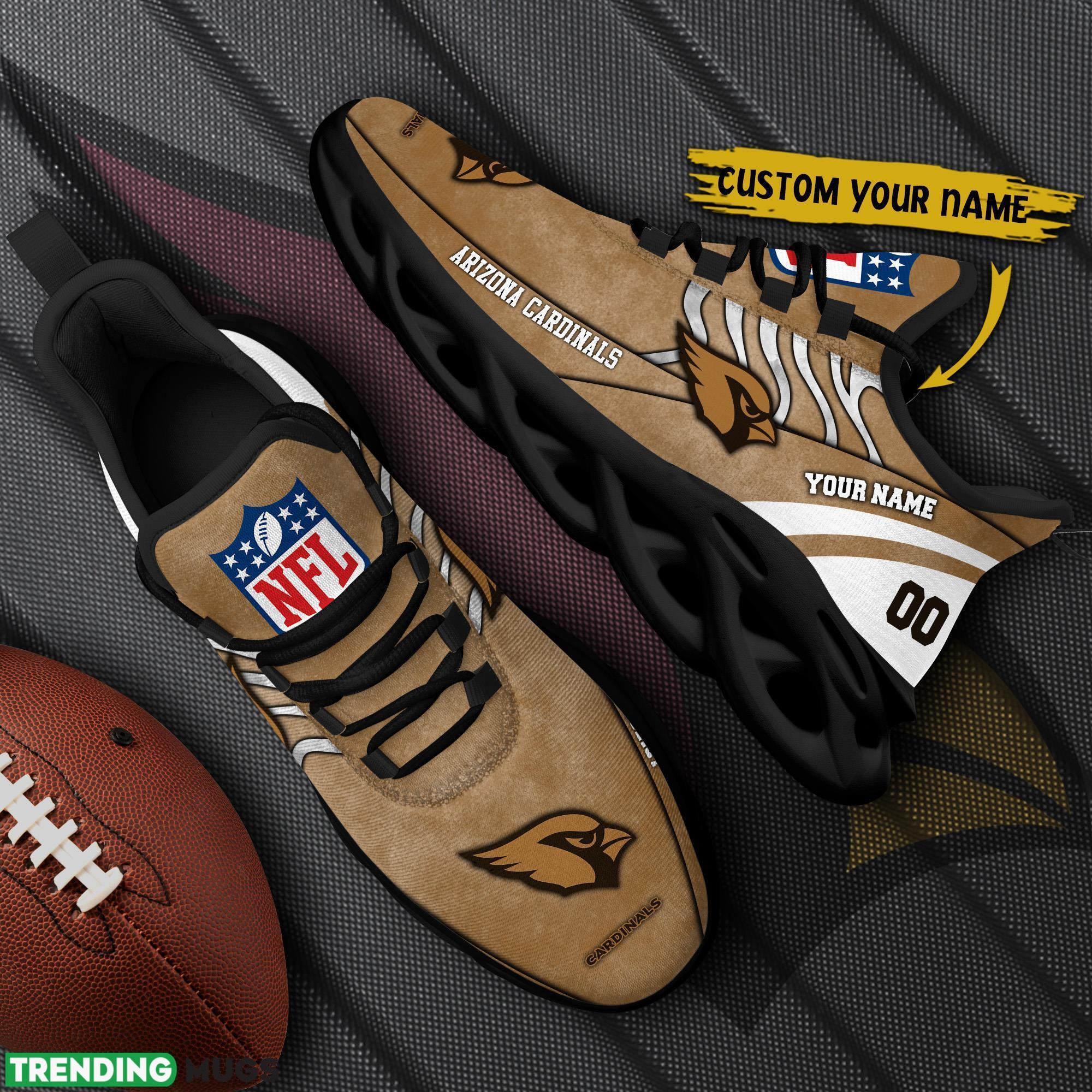 Arizona Cardinals NFL Brown Veterans Max Soul Shoes Custom Number And Name Sneakers - Arizona Cardinals NFL Brown Veterans Chunky Shoes_1 Arizona Cardinals NFL Brown Veterans Max Soul Shoes Custom Number And Name Sneakers - Arizona Cardinals NFL Brown Veterans Chunky Shoes_1