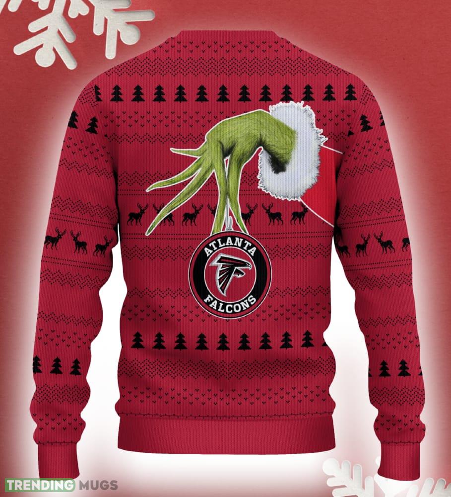 Atlanta Falcons Christmas Sweater Grinch Driving Funny Gift Fans 3D Sweater Atlanta Falcons Christmas Sweater Grinch Driving Funny Gift Fans 3D Sweater