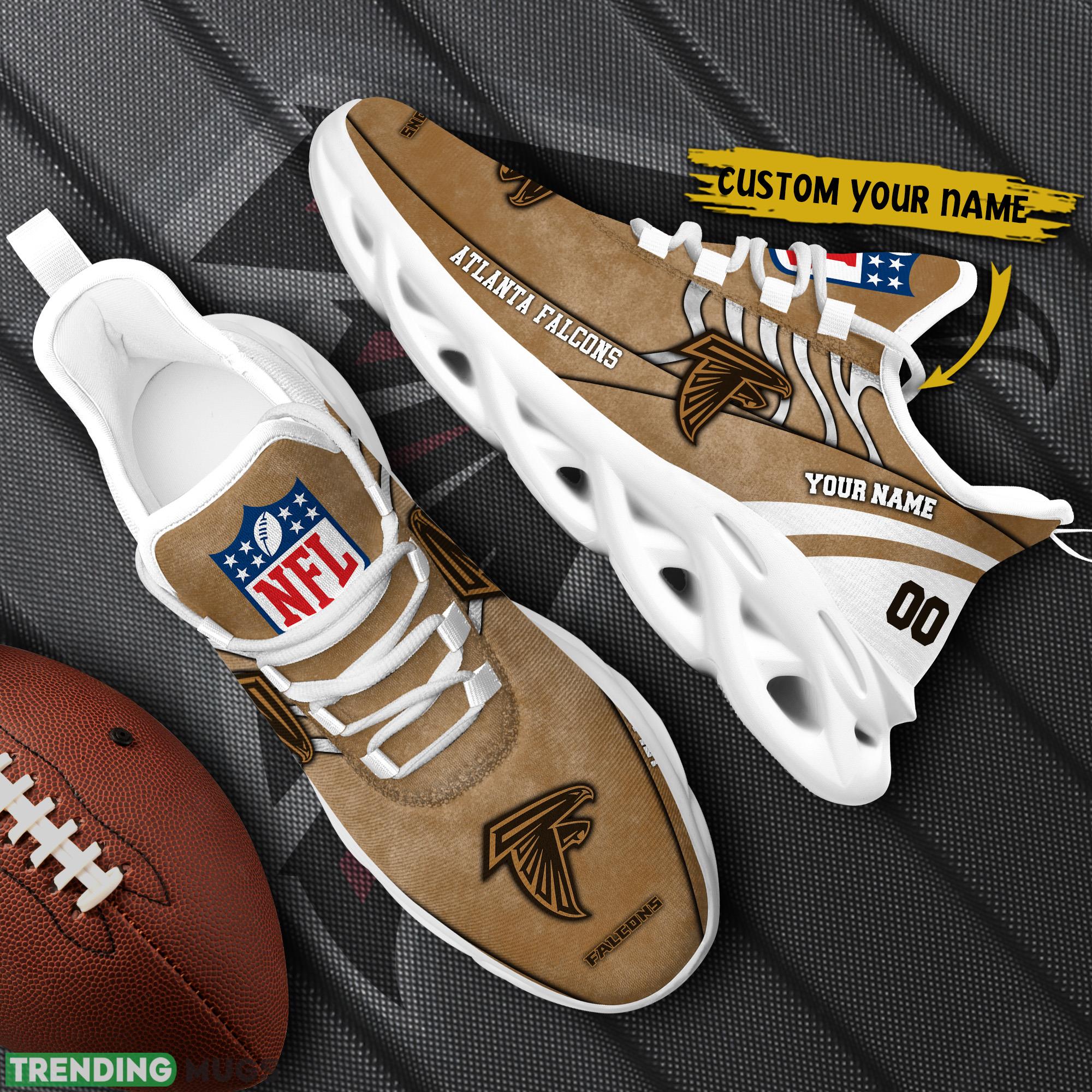 Atlanta Falcons NFL Brown Veterans Max Soul Shoes Custom Number & Name Sneakers Max Soul Atlanta Falcons NFL Brown Veterans Max Soul Shoes Custom Number & Name Sneakers Max Soul