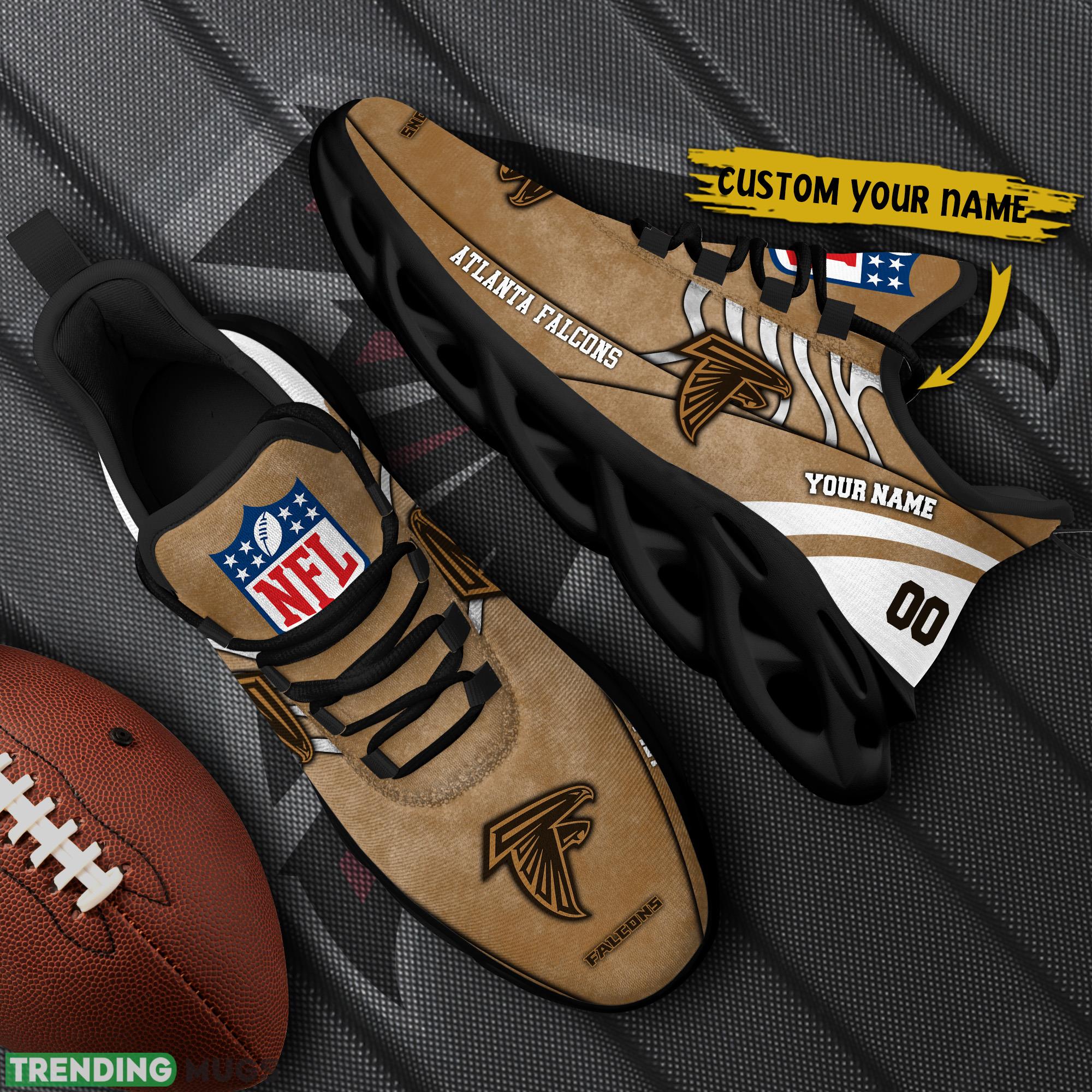 Atlanta Falcons NFL Brown Veterans Max Soul Shoes Custom Number & Name Sneakers - Atlanta Falcons NFL Brown Veterans Chunky Shoes_1 Atlanta Falcons NFL Brown Veterans Max Soul Shoes Custom Number & Name Sneakers - Atlanta Falcons NFL Brown Veterans Chunky Shoes_1