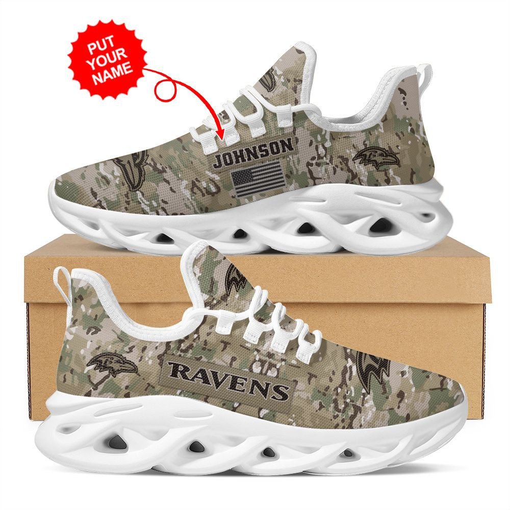 Baltimore Ravens Us Army Military Rank Design Camouflage Custom Name Max Soul Sneakers For Men Womenfootball Fans Max Soul Baltimore Ravens Us Army Military Rank Design Camouflage Custom Name Max Soul Sneakers For Men Womenfootball Fans Max Soul