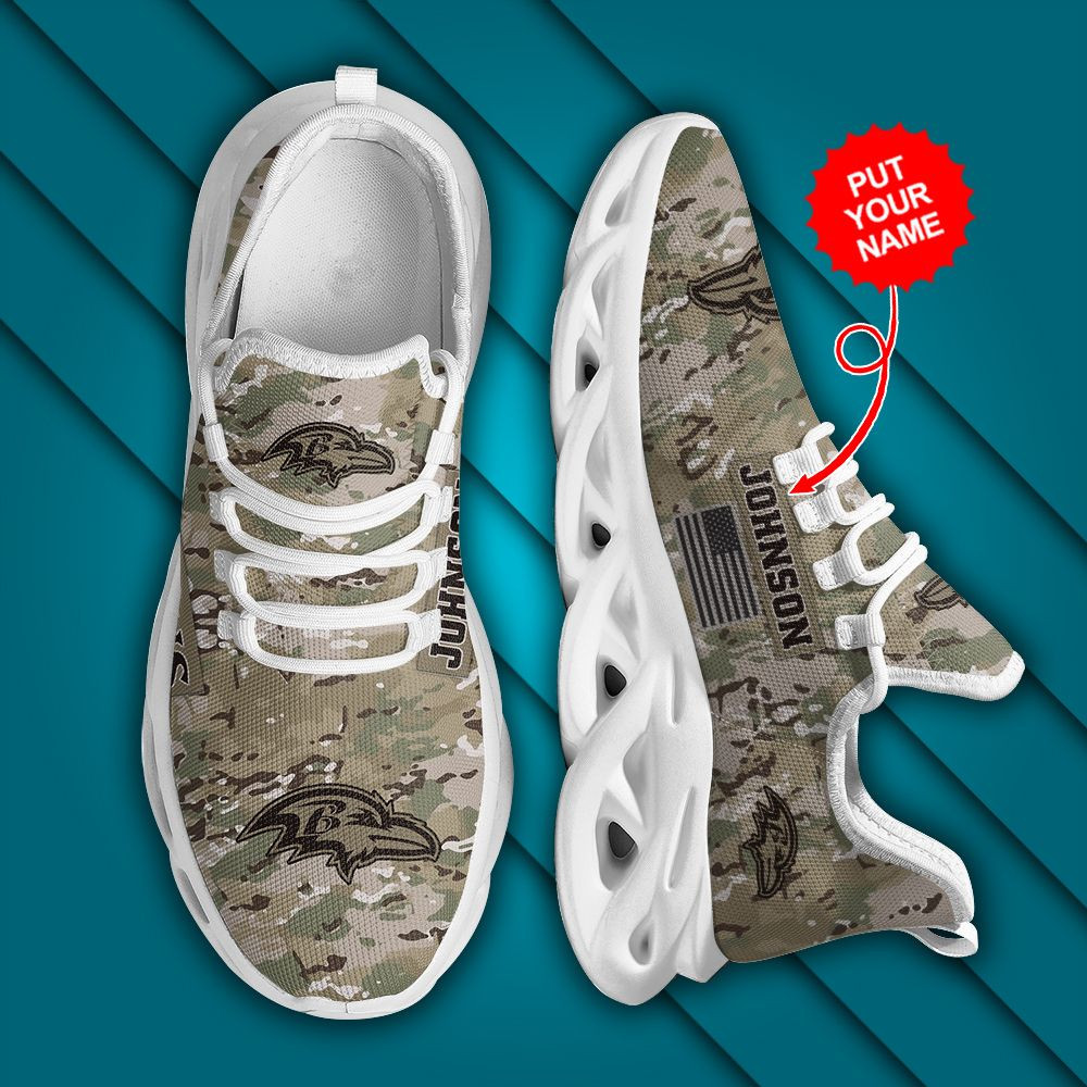 Baltimore Ravens Us Army Military Rank Design Camouflage Custom Name Max Soul Sneakers For Men Womenfootball Fans Max Soul Baltimore Ravens Us Army Military Rank Design Camouflage Custom Name Max Soul Sneakers For Men Womenfootball Fans Max Soul