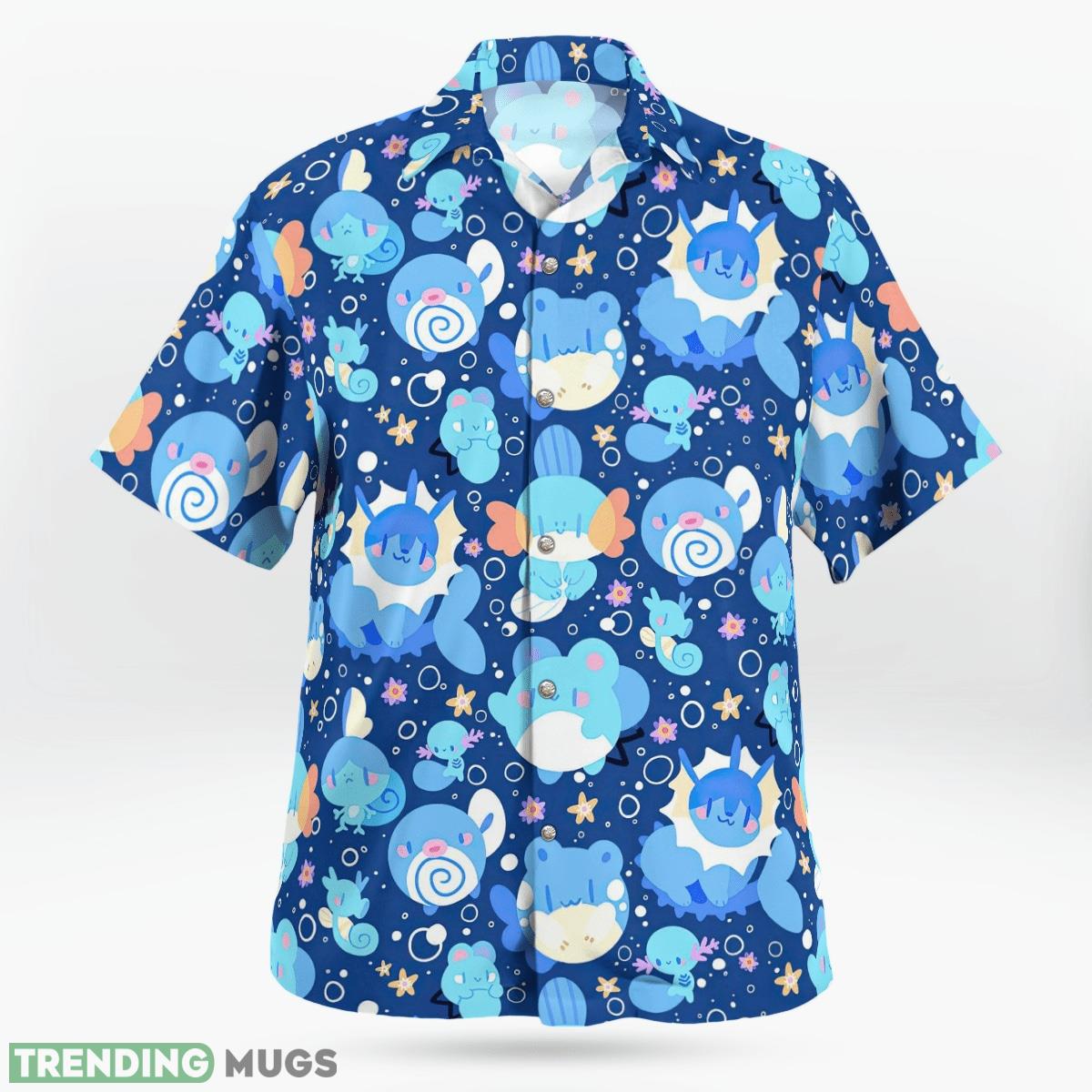 Blue Water Pokemon 3D Hawaiian Shirt And Short Combo Gift Beach Hawaiian & Short Blue Water Pokemon 3D Hawaiian Shirt And Short Combo Gift Beach Hawaiian & Short