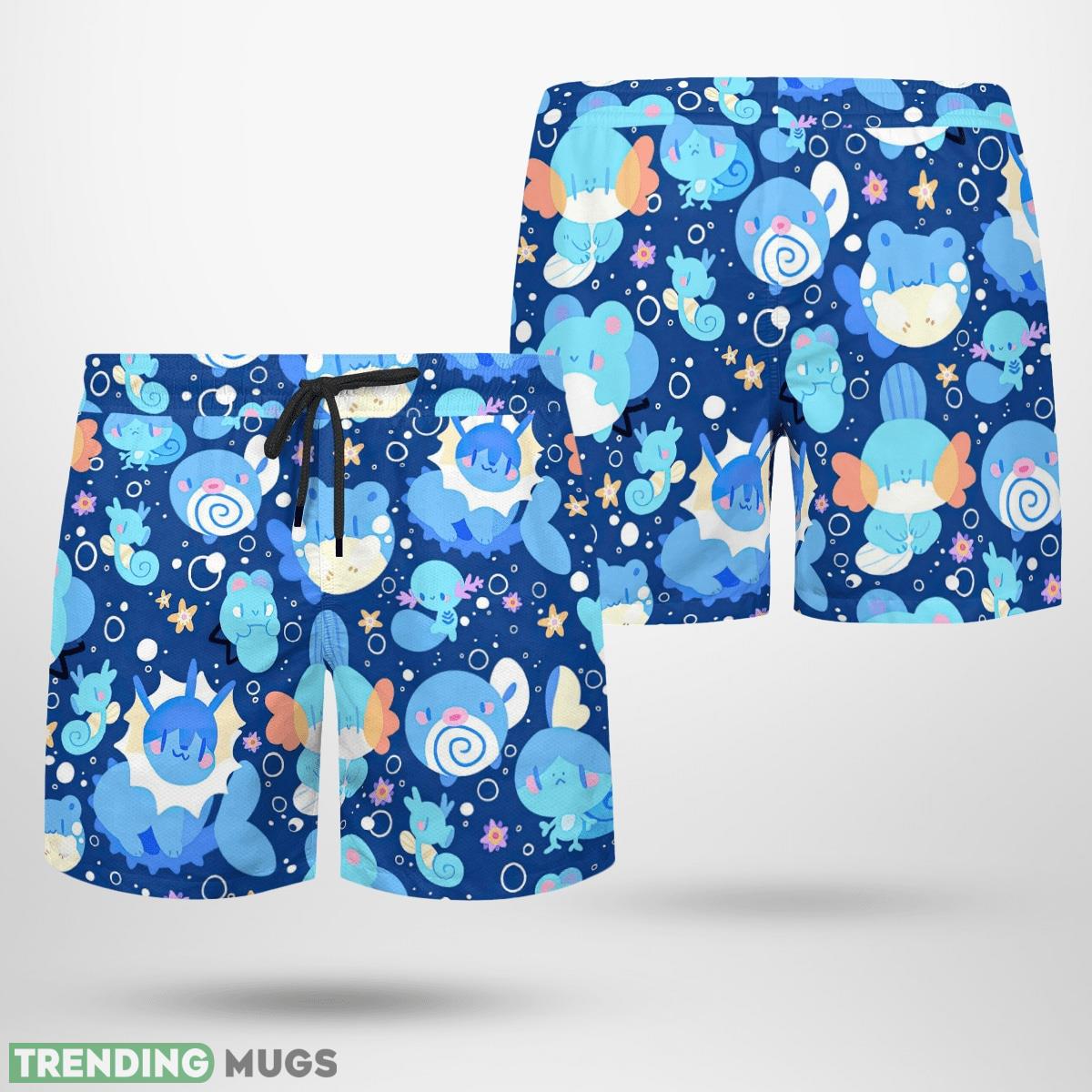 Blue Water Pokemon 3D Hawaiian Shirt And Short Combo Gift Beach Hawaiian & Short Blue Water Pokemon 3D Hawaiian Shirt And Short Combo Gift Beach Hawaiian & Short