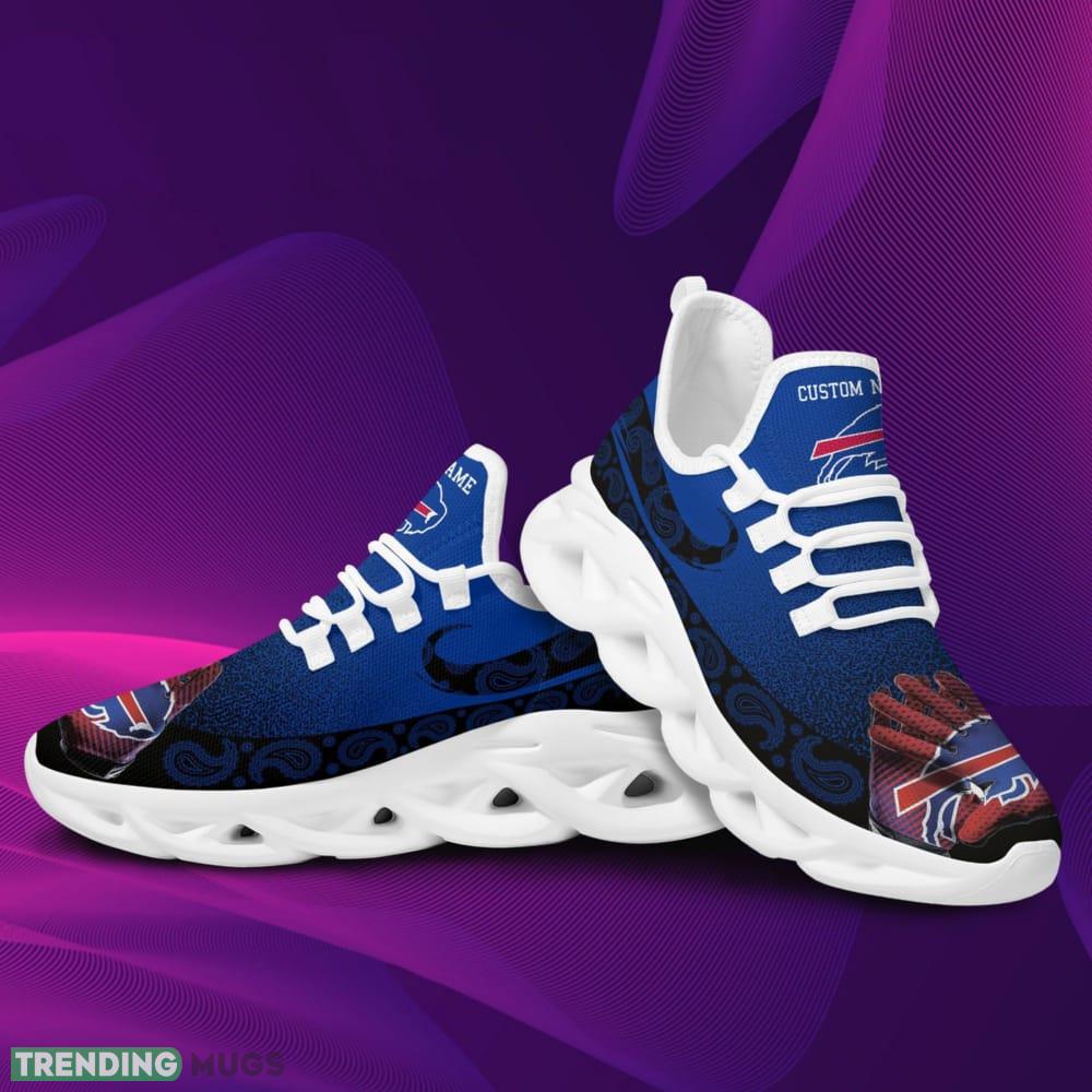 Buffalo Bills Custom Name Sport Max Soul Sneaker Shoes For Fans Max Soul Buffalo Bills Custom Name Sport Max Soul Sneaker Shoes For Fans Max Soul