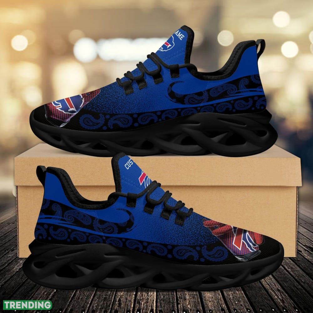 Buffalo Bills Custom Name Sport Max Soul Sneaker Shoes For Fans Max Soul Buffalo Bills Custom Name Sport Max Soul Sneaker Shoes For Fans Max Soul