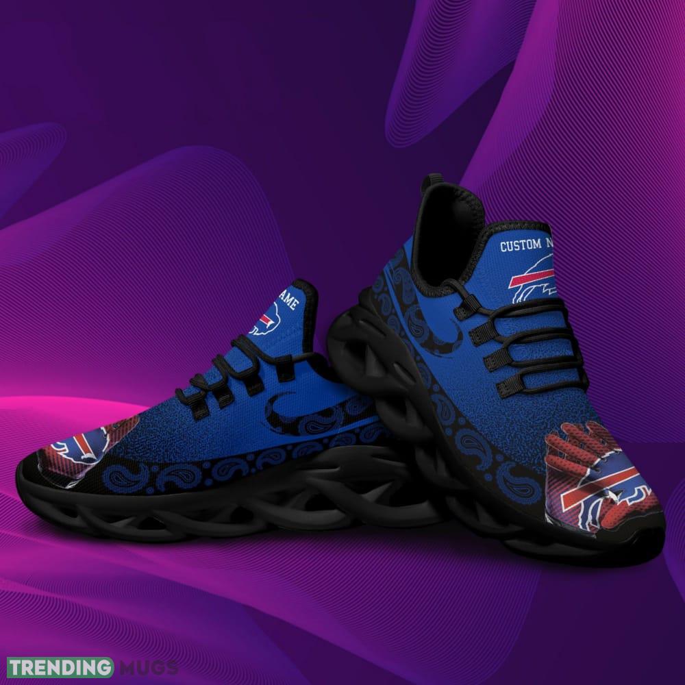 Buffalo Bills Custom Name Sport Max Soul Sneaker Shoes For Fans Max Soul Buffalo Bills Custom Name Sport Max Soul Sneaker Shoes For Fans Max Soul