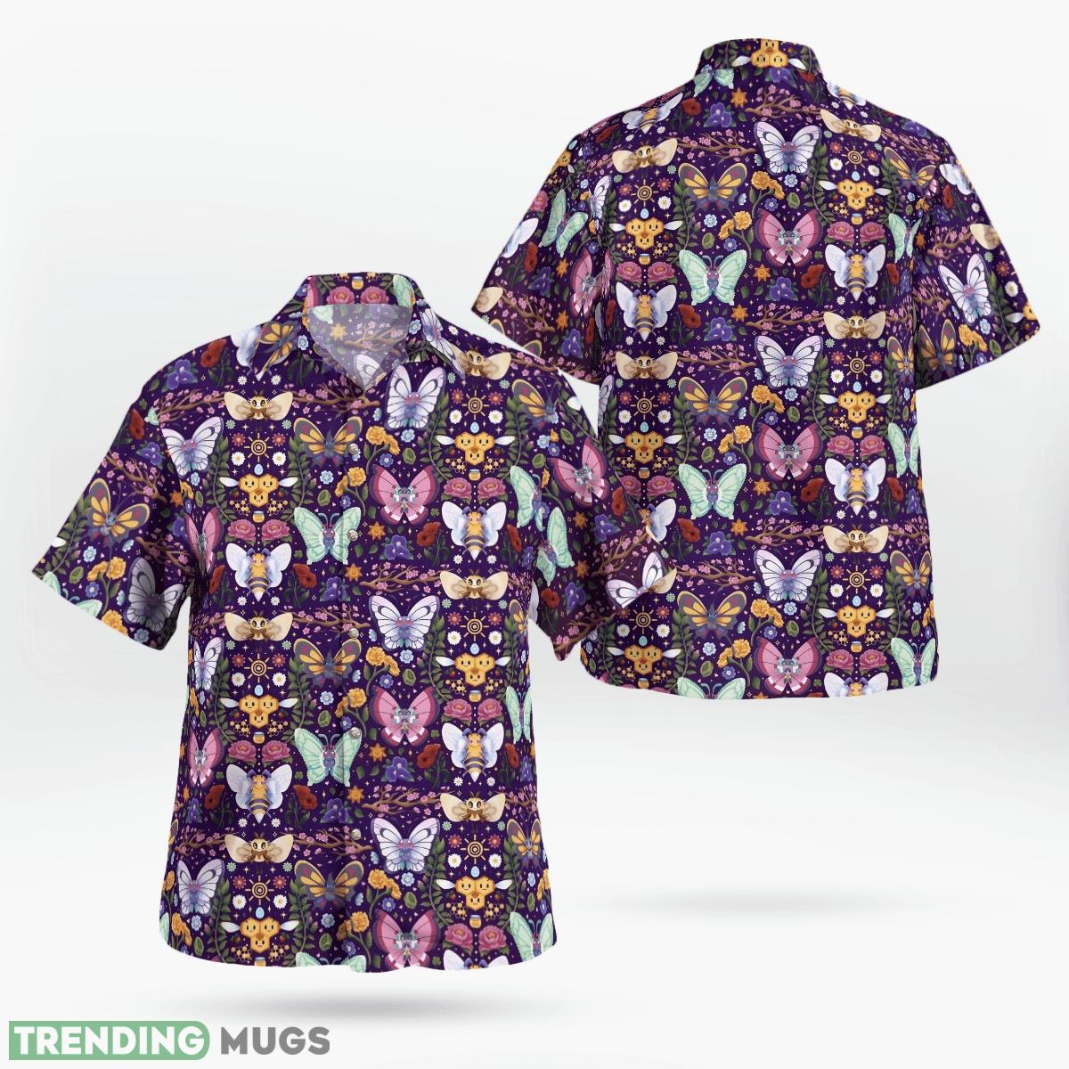 Butterfly Bee Pokemon Hawaiian Shirt Short AOP Combo Gift Beach - Butterfly Bee Pokemon Hawaiian Shirt_1 Butterfly Bee Pokemon Hawaiian Shirt Short AOP Combo Gift Beach - Butterfly Bee Pokemon Hawaiian Shirt_1
