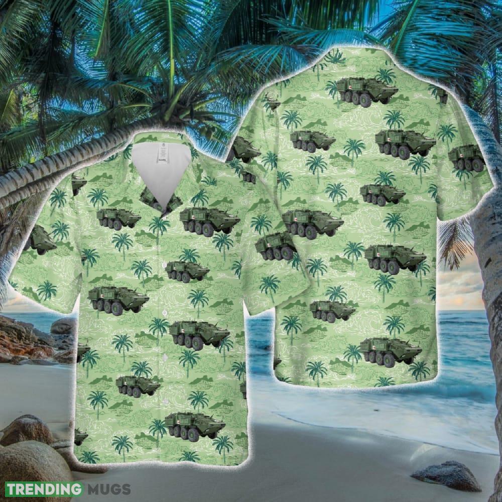 Canadian Army Armoured Combat Support Vehicle (ACSV) Hawaiian Shirt - Canadian Army Armoured Combat Support Vehicle (ACSV) Hawaiian Shirt