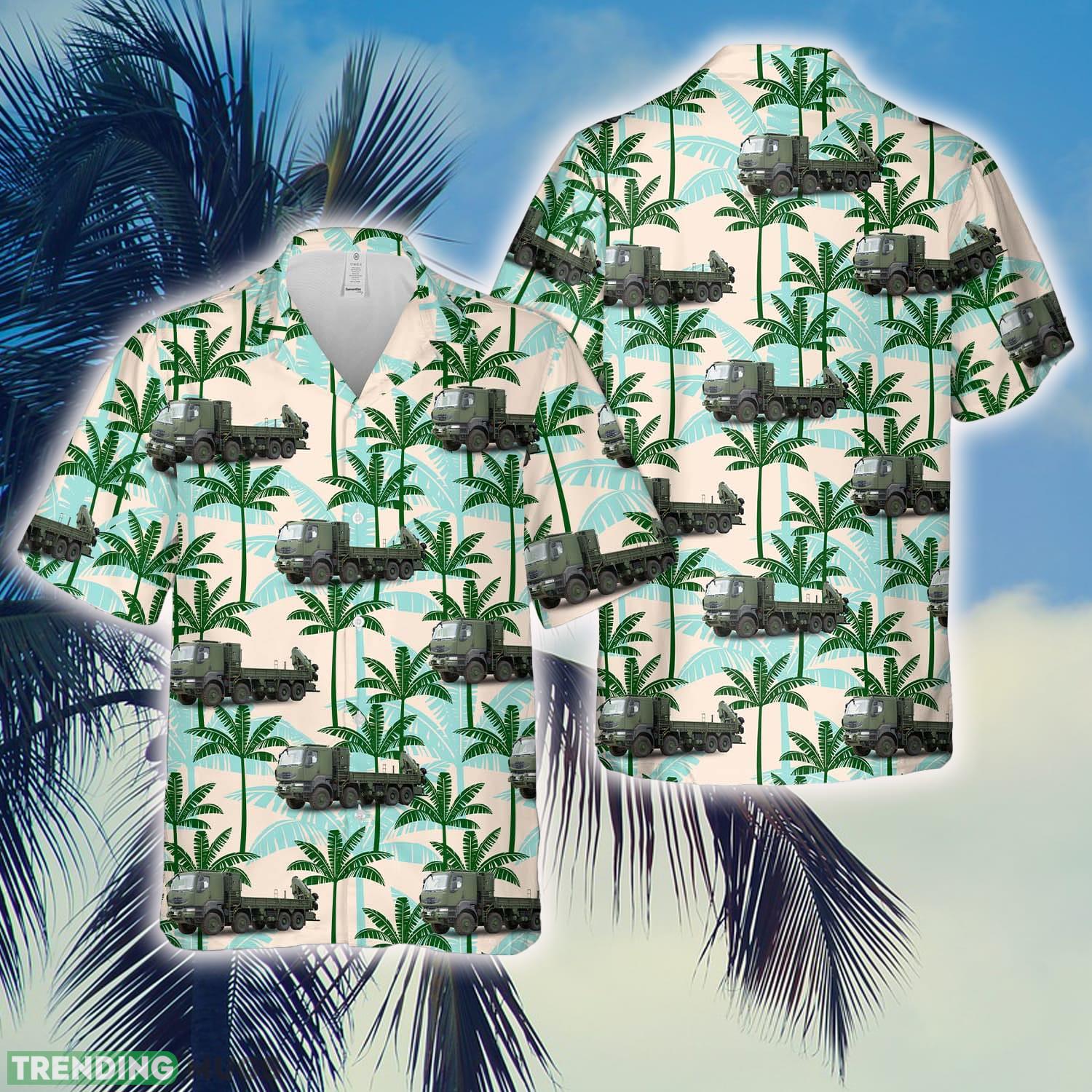 Canadian Army Medium Support Vehicle System (MSVS) Hawaiian Shirt - Canadian Army Medium Support Vehicle System (MSVS) Hawaiian Shirt