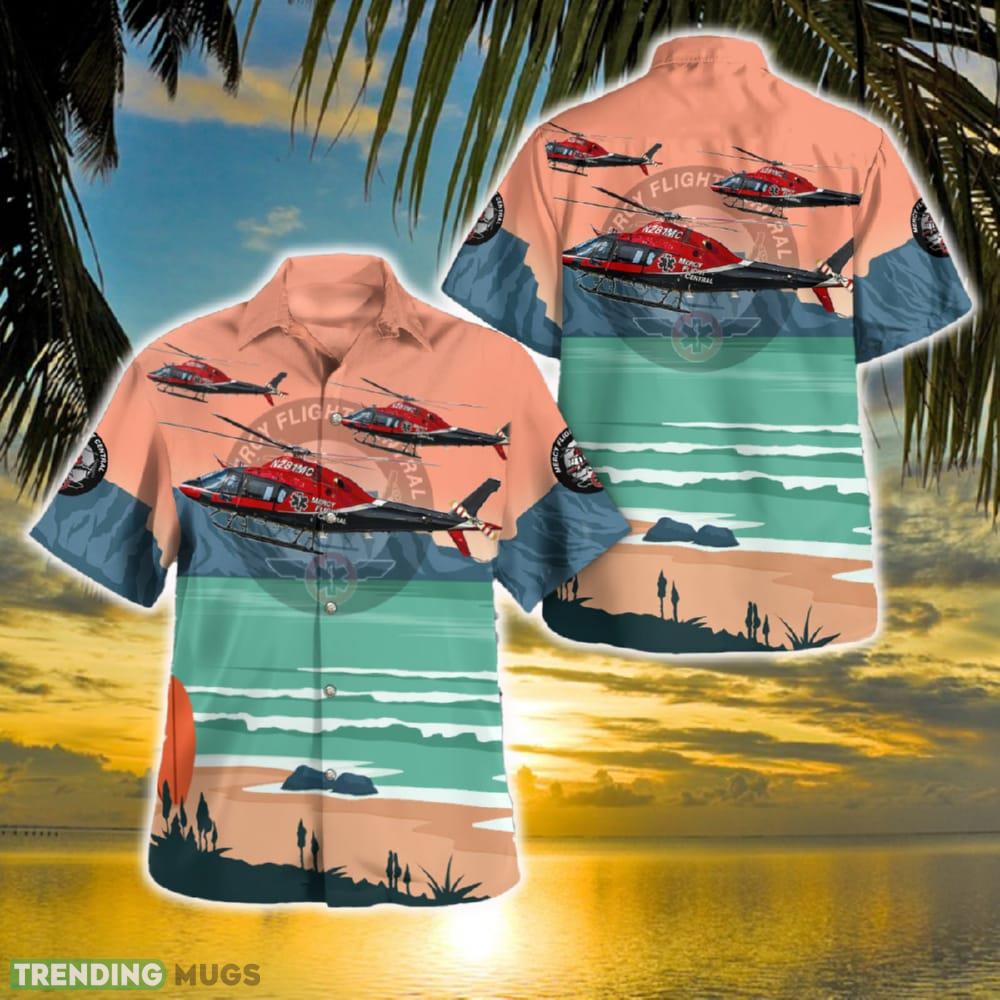 Canandaigua, New York, Mercy Flight Central Agusta-Westland AW-119 MkII Koala Enhanced Hawaiian Shirt - Canandaigua, New York, Mercy Flight Central Agusta-Westland AW-119 MkII Koala Enhanced Hawaiian Shirt