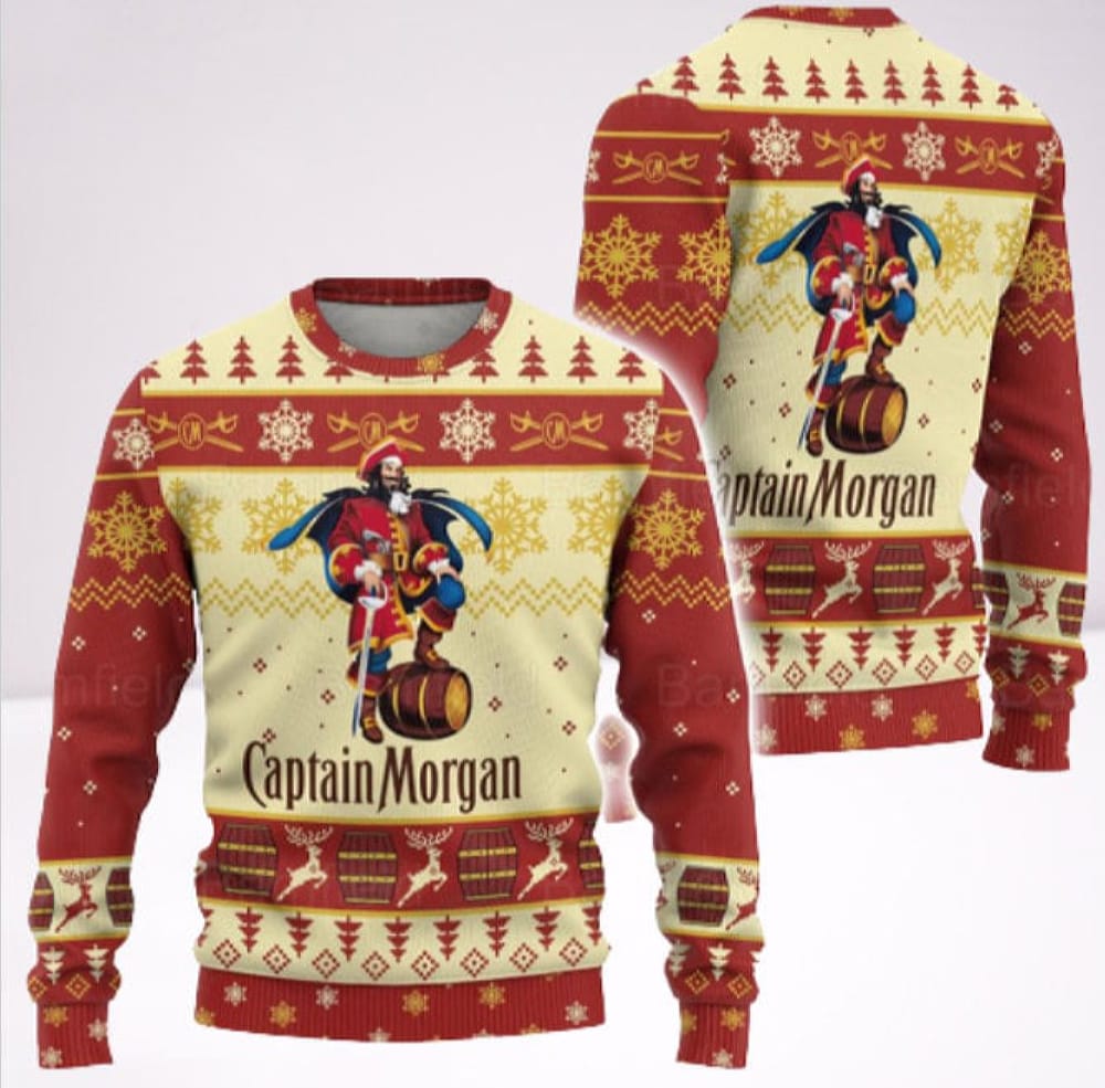 Captain Morgan Ugly Sweater Captain Morgan Sweater Ugly Christmas Pattern Christmas Sweatshirt Christmas Gift Christmas Sweater - 021223-112315 Captain Morgan Ugly Sweater Captain Morgan Sweater Ugly Christmas Pattern Christmas Sweatshirt Christmas Gift Christmas Sweater - 021223-112315