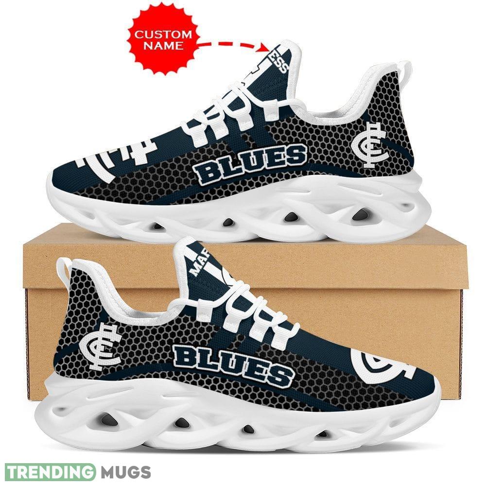 Carlton Blues Famous Custom Name Max Soul Shoes Luxury AFL Chunky For Men Women Gift For Fans - Carlton Blues Shoes Max Soul Luxury AFL_1 Carlton Blues Famous Custom Name Max Soul Shoes Luxury AFL Chunky For Men Women Gift For Fans - Carlton Blues Shoes Max Soul Luxury AFL_1