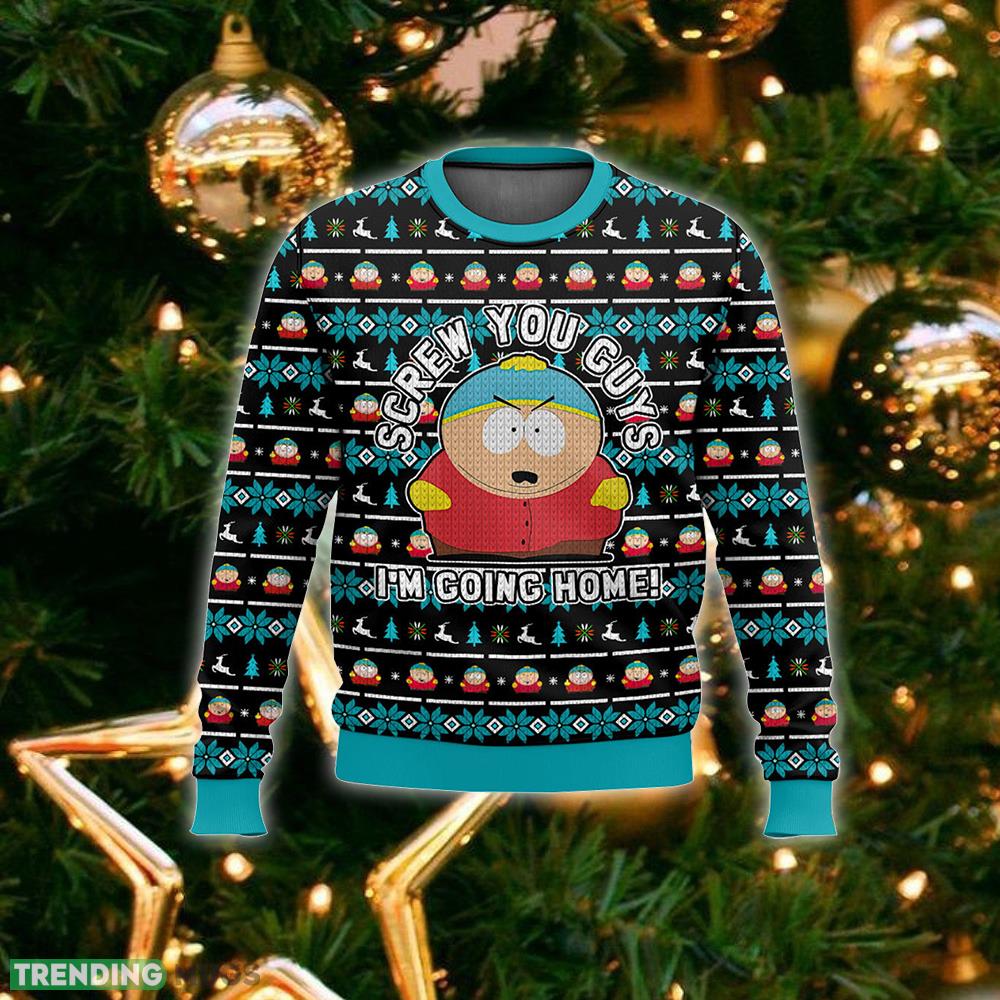 Cartman Screw You Guys I’m Going Home Funny South Park Ugly Sweater Gift Christmas For Men And Women 3D Sweater Cartman Screw You Guys I’m Going Home Funny South Park Ugly Sweater Gift Christmas For Men And Women 3D Sweater