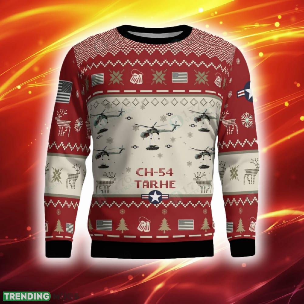 CH 54 Tarhe CH54 Aircraft Ugly Sweater Red Hot Trending 2023 Gift For Veteran Christmas - CH 54 Tarhe CH54 Aircraft Ugly Sweater Red Photo 2 CH 54 Tarhe CH54 Aircraft Ugly Sweater Red Hot Trending 2023 Gift For Veteran Christmas - CH 54 Tarhe CH54 Aircraft Ugly Sweater Red Photo 2