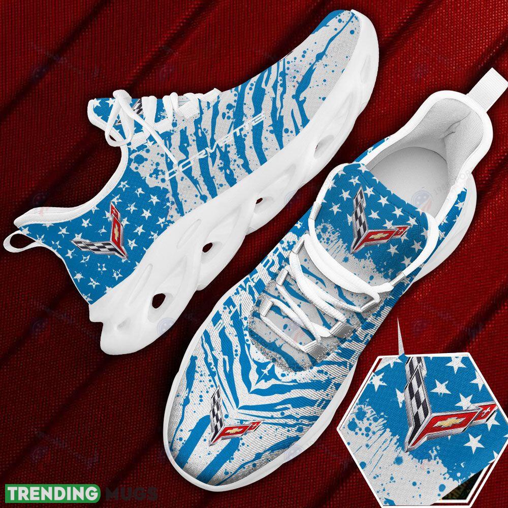 Chevrolet Corvette Car And Motorcycle Racing Sport Sneaker Blue Max Soul Shoes Gift For Fans - Chevrolet Corvette Car And Motorcycle Racing Blue Max Soul Shoes Photo 1 Chevrolet Corvette Car And Motorcycle Racing Sport Sneaker Blue Max Soul Shoes Gift For Fans - Chevrolet Corvette Car And Motorcycle Racing Blue Max Soul Shoes Photo 1