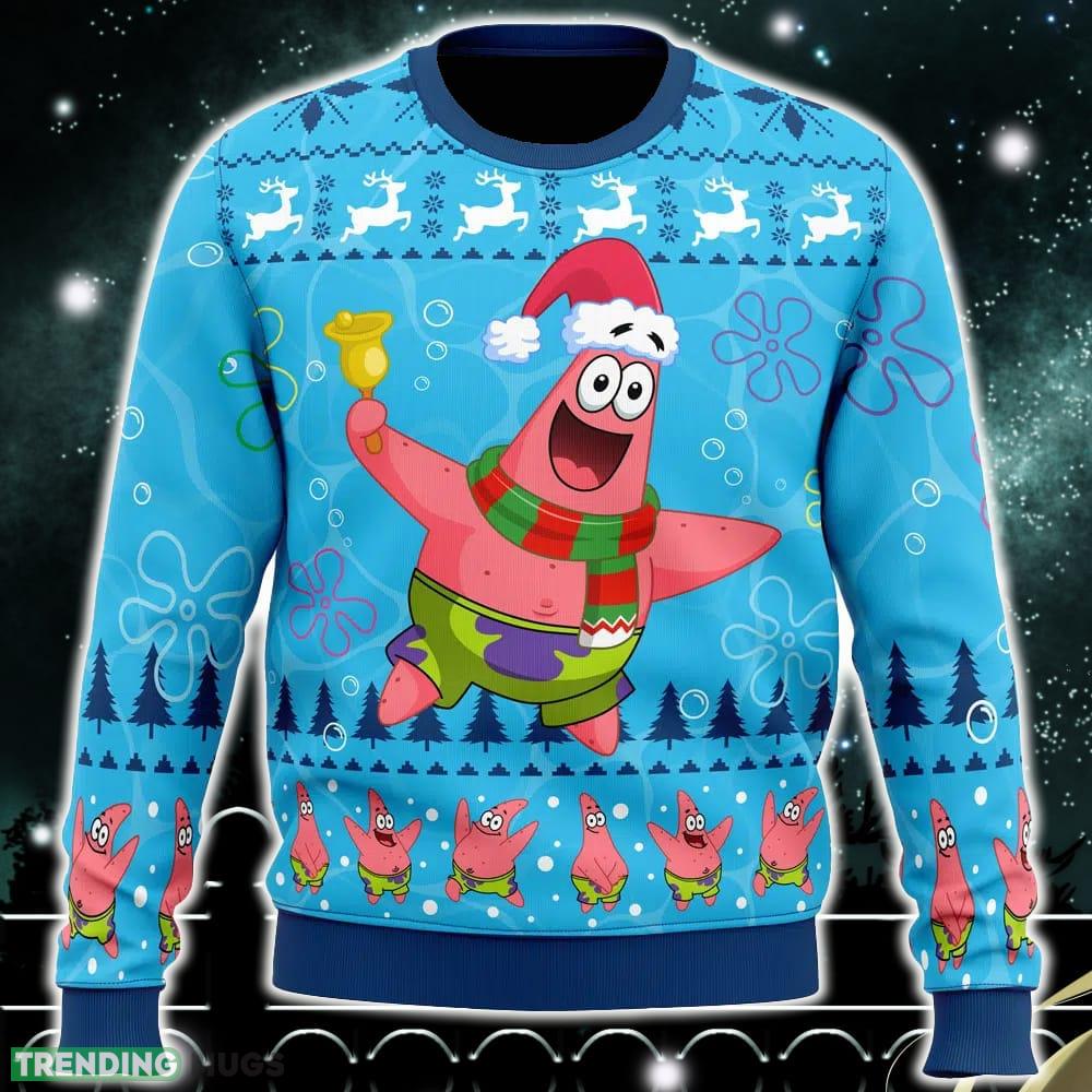 Christmas Patrick Sponge Bob Ugly Christmas Sweater Funny Gift Ideas Christmas - Christmas Patrick Sponge Bob Ugly Christmas Sweater_1