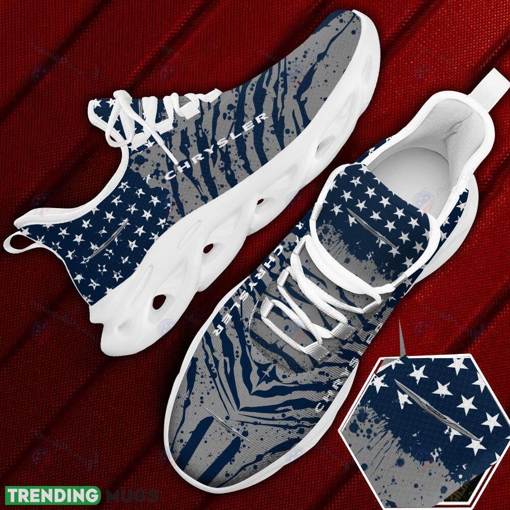 Chrysler Car And Motorcycle Racing Chunky Sneaker Navy Max Soul Shoes Gift For Fans - Chrysler Car And Motorcycle Racing Navy Max Soul Shoes Photo 1