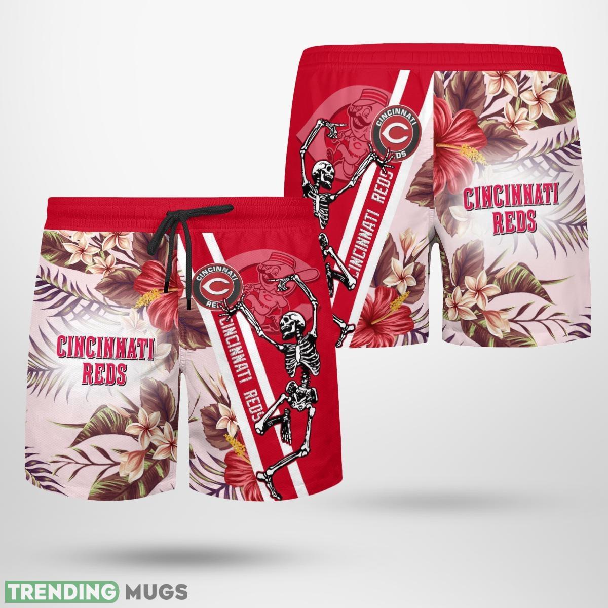 Cincinati Reds Skull Hawaiian Shirt Short AOP Combo Gift For Fans Hawaiian & Short Cincinati Reds Skull Hawaiian Shirt Short AOP Combo Gift For Fans Hawaiian & Short