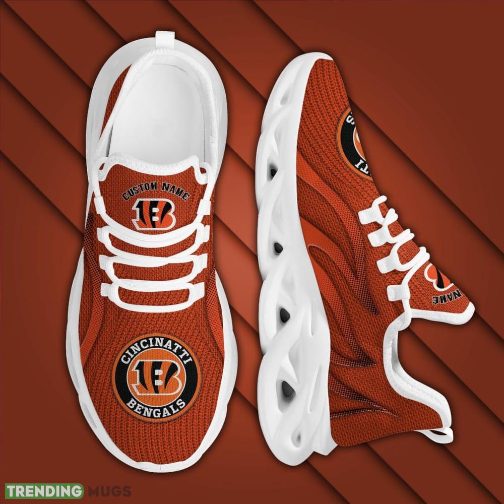 Cincinnati Bengals Custom Name Sport Max Soul Sneaker Shoes For Fans Max Soul Cincinnati Bengals Custom Name Sport Max Soul Sneaker Shoes For Fans Max Soul