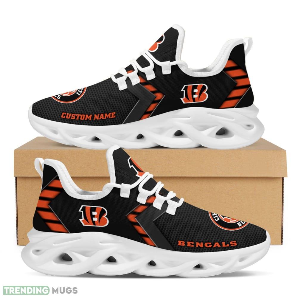 Cincinnati Bengals Custom Name Sporty Max Soul Sneakers For Men Women - Cincinnati Bengals Sporty Max Soul Sneakers Running Sports Shoes_1 Cincinnati Bengals Custom Name Sporty Max Soul Sneakers For Men Women - Cincinnati Bengals Sporty Max Soul Sneakers Running Sports Shoes_1