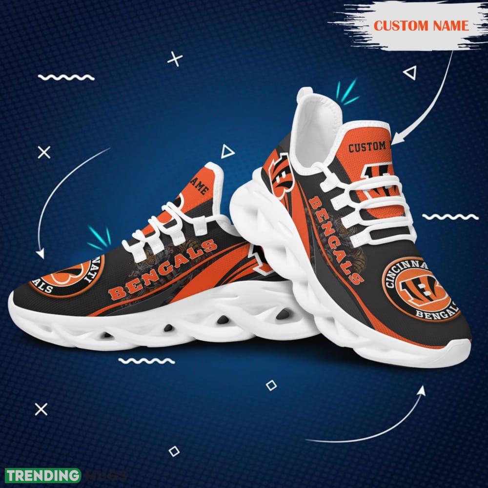 Cincinnati Bengals Mascot Custom Name Max Soul Sneakers For Men Max Soul Cincinnati Bengals Mascot Custom Name Max Soul Sneakers For Men Max Soul