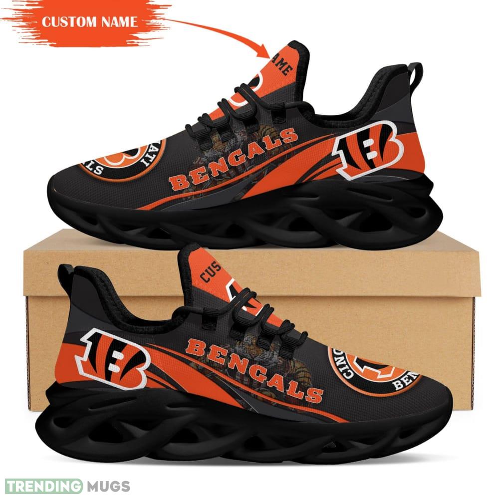 Cincinnati Bengals Mascot Custom Name Max Soul Sneakers For Men Max Soul Cincinnati Bengals Mascot Custom Name Max Soul Sneakers For Men Max Soul