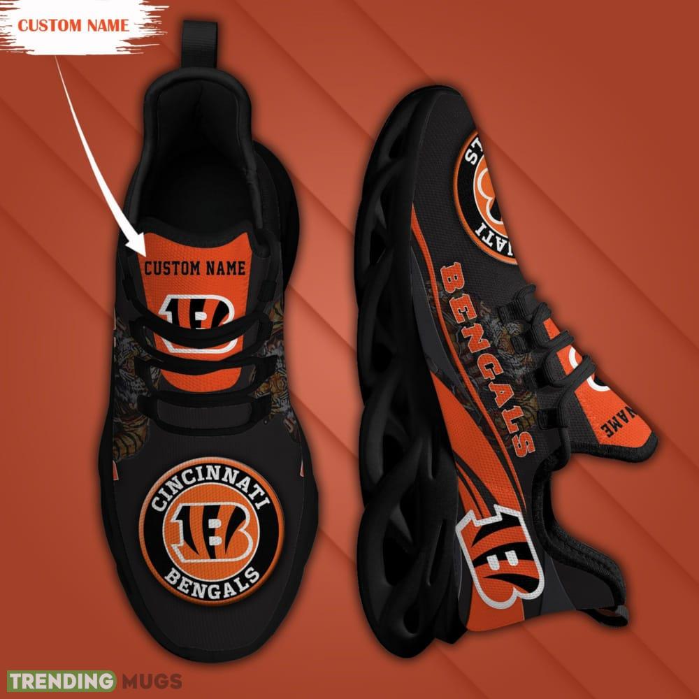 Cincinnati Bengals Mascot Custom Name Max Soul Sneakers For Men Max Soul Cincinnati Bengals Mascot Custom Name Max Soul Sneakers For Men Max Soul