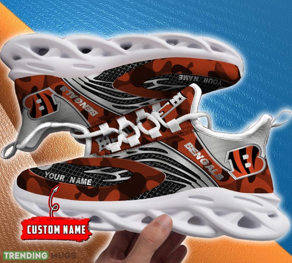 Cincinnati Bengals Max Soul Shoes Iconography Gift For Men And Women Chunky Sneakers Custom Name Max Soul Cincinnati Bengals Max Soul Shoes Iconography Gift For Men And Women Chunky Sneakers Custom Name Max Soul