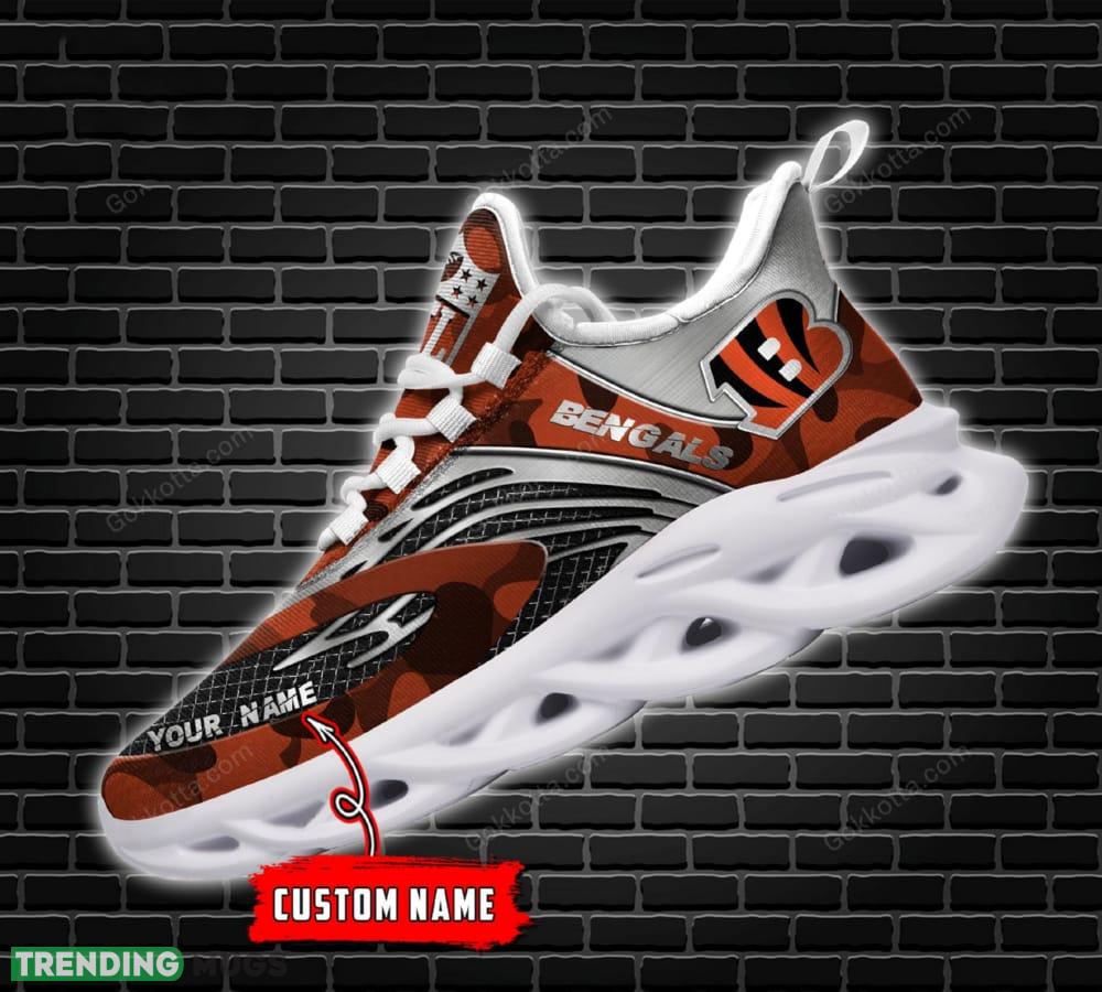 Cincinnati Bengals Max Soul Shoes Iconography Gift For Men And Women Chunky Sneakers Custom Name Max Soul Cincinnati Bengals Max Soul Shoes Iconography Gift For Men And Women Chunky Sneakers Custom Name Max Soul