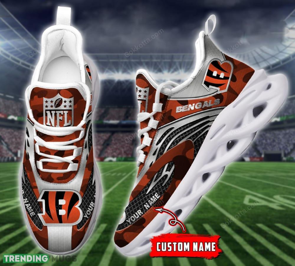 Cincinnati Bengals Max Soul Shoes Iconography Gift For Men And Women Chunky Sneakers Custom Name Max Soul Cincinnati Bengals Max Soul Shoes Iconography Gift For Men And Women Chunky Sneakers Custom Name Max Soul