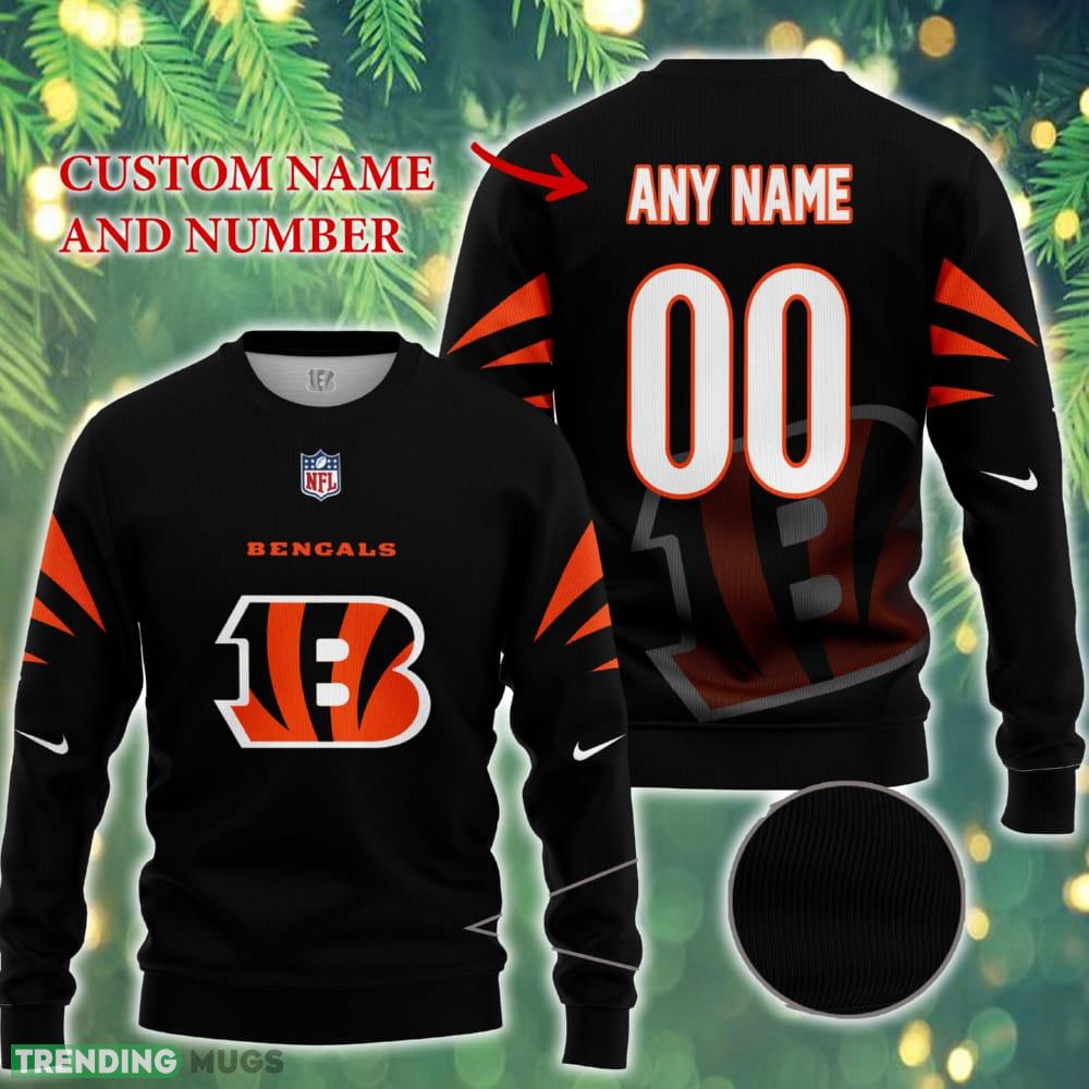 Cincinnati Bengals NFL New Ugly Christmas Sweater For Fans Custom Number And Name - Cincinnati Bengals NFL New Ugly Christmas Sweater For Fans Custom Number And Name Cincinnati Bengals NFL New Ugly Christmas Sweater For Fans Custom Number And Name - Cincinnati Bengals NFL New Ugly Christmas Sweater For Fans Custom Number And Name