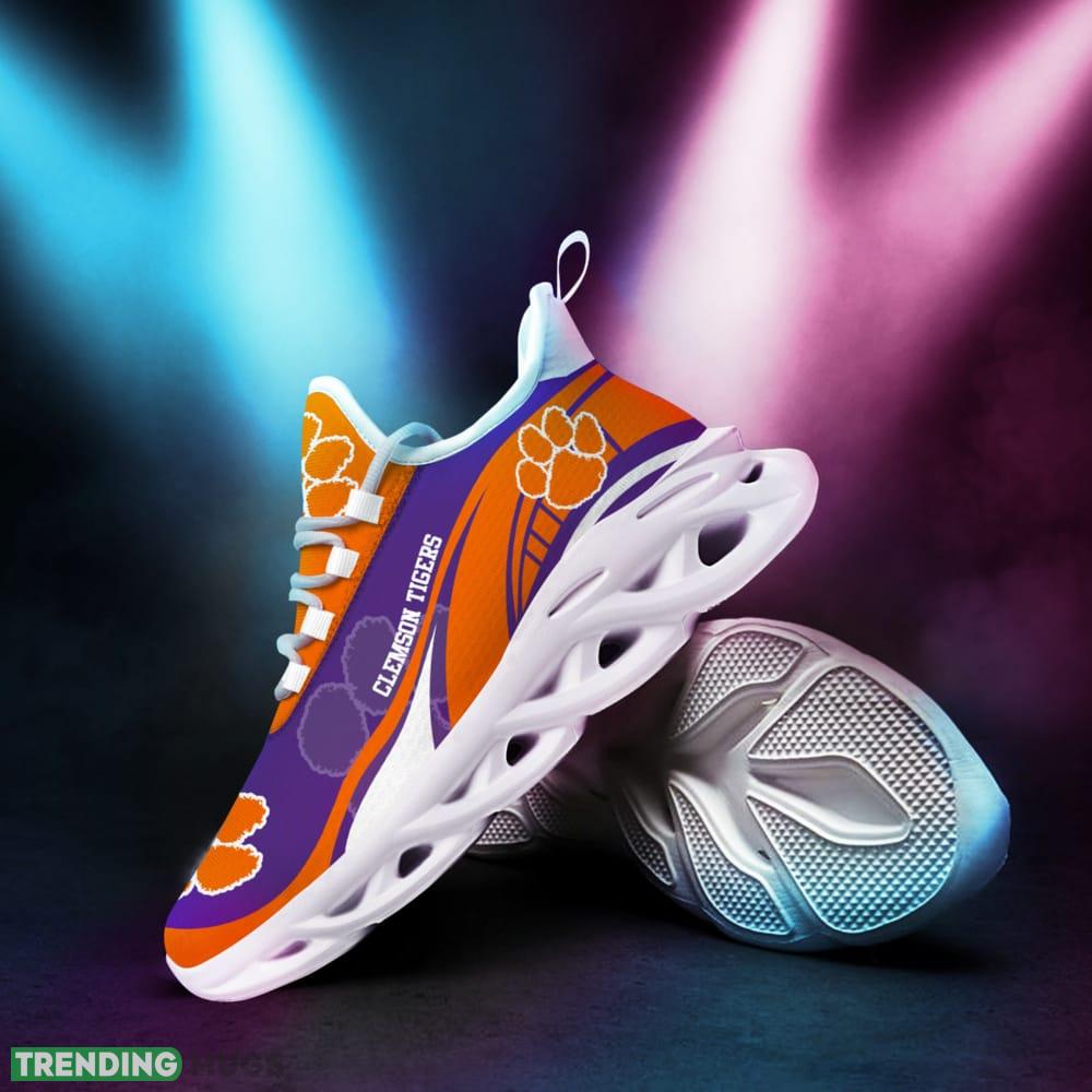 Clemson Tigers Sneaker NCAA Teams For Fans Sports Shoes New Men And Women Max Soul Clemson Tigers Sneaker NCAA Teams For Fans Sports Shoes New Men And Women Max Soul