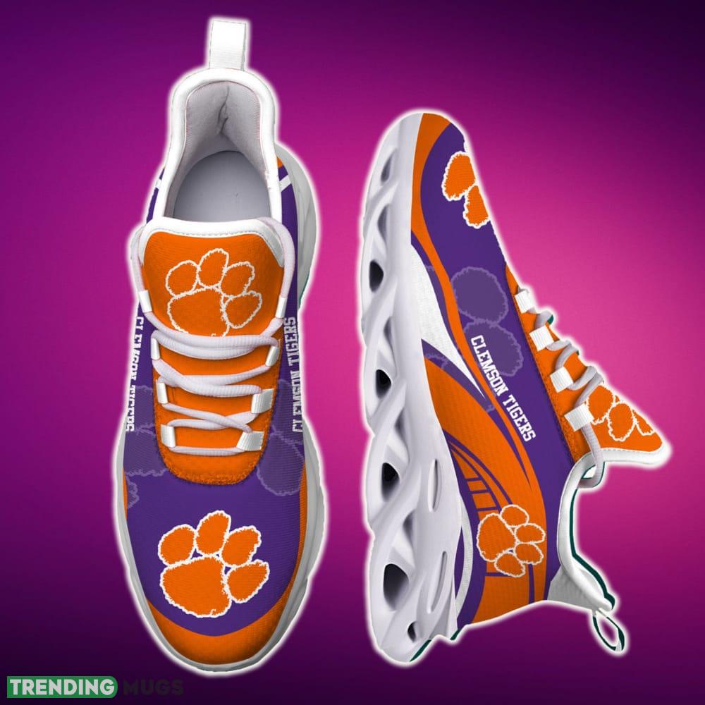 Clemson Tigers Sneaker NCAA Teams For Fans Sports Shoes New Men And Women Max Soul Clemson Tigers Sneaker NCAA Teams For Fans Sports Shoes New Men And Women Max Soul