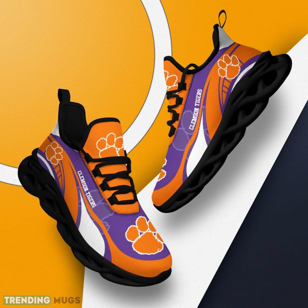 Clemson Tigers Sneaker NCAA Teams For Fans Sports Shoes New Men And Women Max Soul Clemson Tigers Sneaker NCAA Teams For Fans Sports Shoes New Men And Women Max Soul