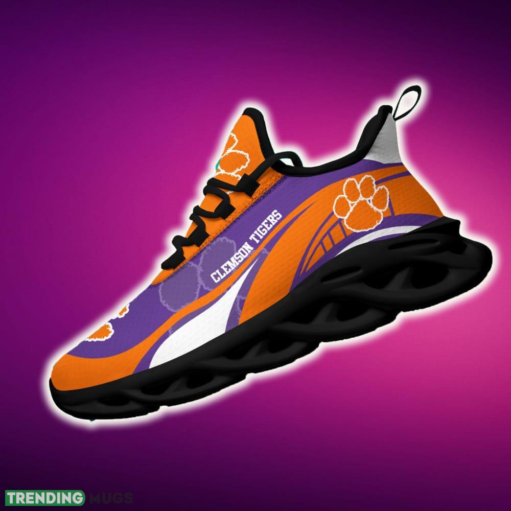 Clemson Tigers Sneaker NCAA Teams For Fans Sports Shoes New Men And Women Max Soul Clemson Tigers Sneaker NCAA Teams For Fans Sports Shoes New Men And Women Max Soul