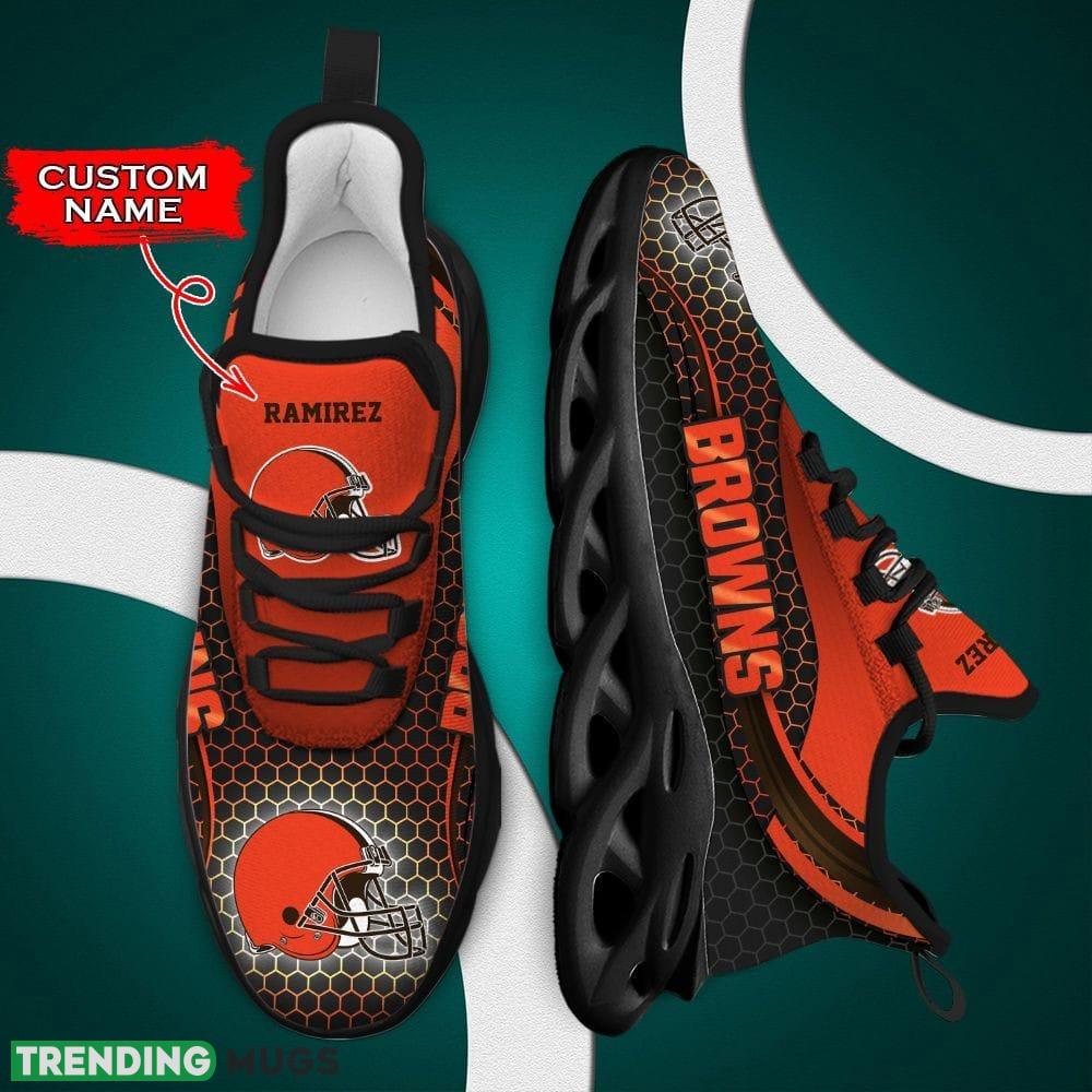 Cleveland Browns Authentic Custom Name Max Soul Shoes Luxury NFL Clunky For Men Women Gift Max Soul Cleveland Browns Authentic Custom Name Max Soul Shoes Luxury NFL Clunky For Men Women Gift Max Soul